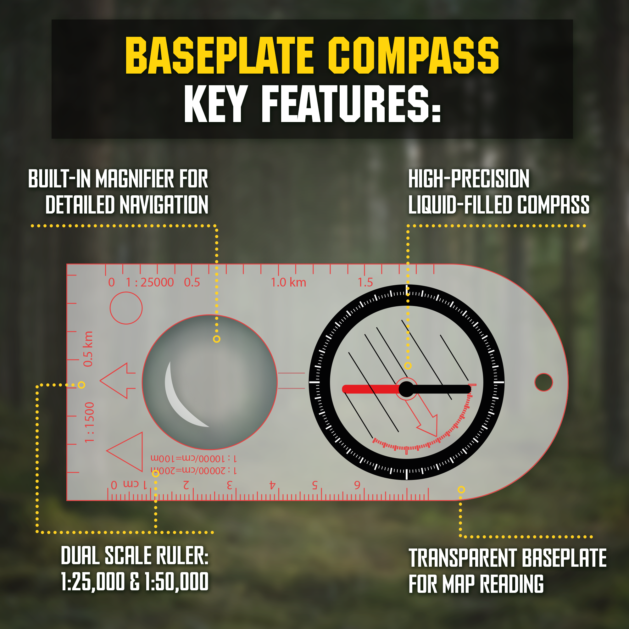 M-Tac Map Compass - M-TAC