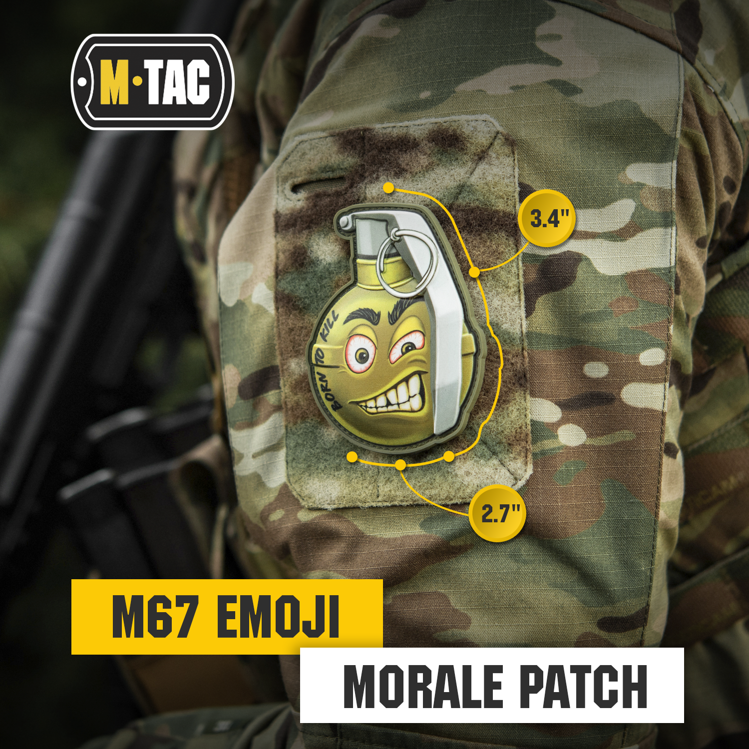 M-Tac Morale PVC 3D Patch M67