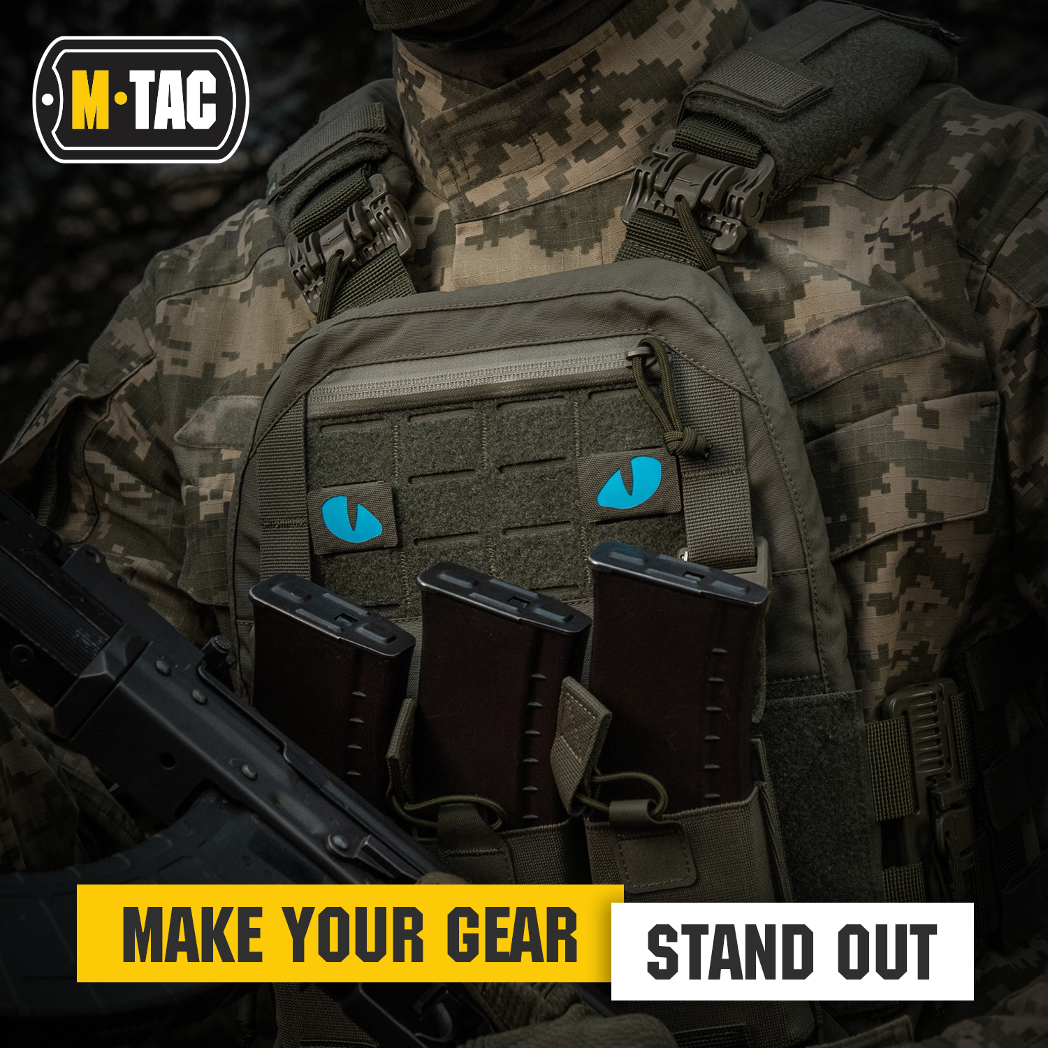 M-Tac patch Tiger Eyes Laser Cut (couple) - M-TAC