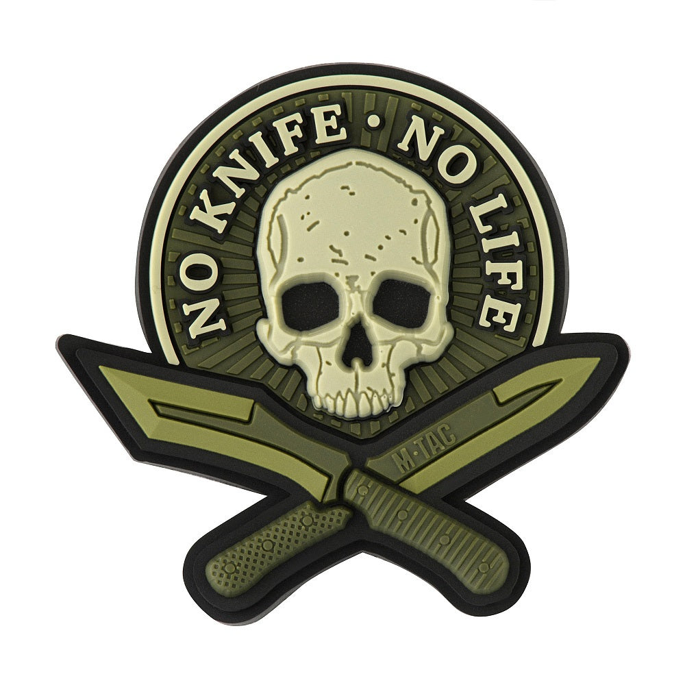 M-Tac patch No Knife - No Life 3D PVC - M-TAC