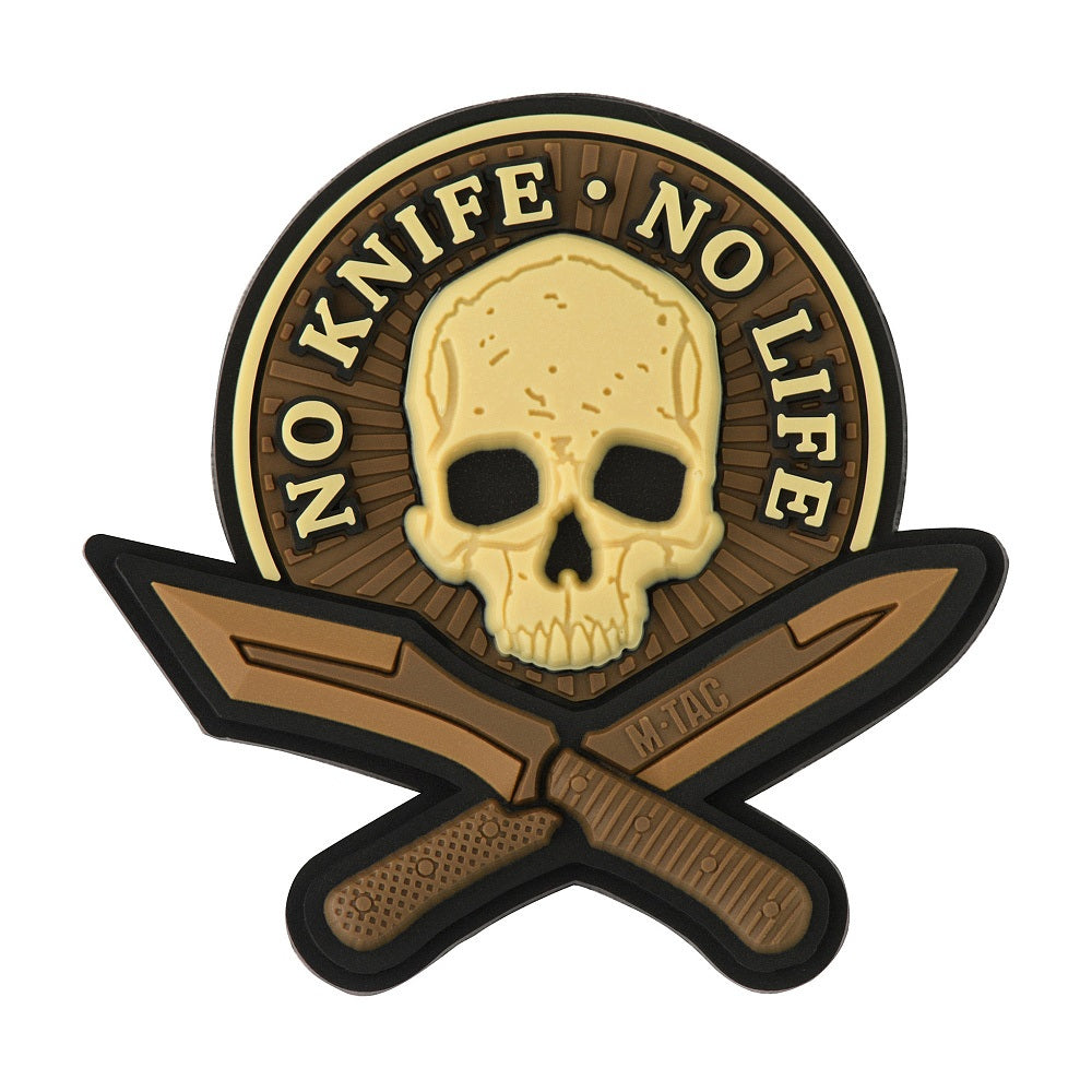 M-Tac patch No Knife - No Life 3D PVC - M-TAC