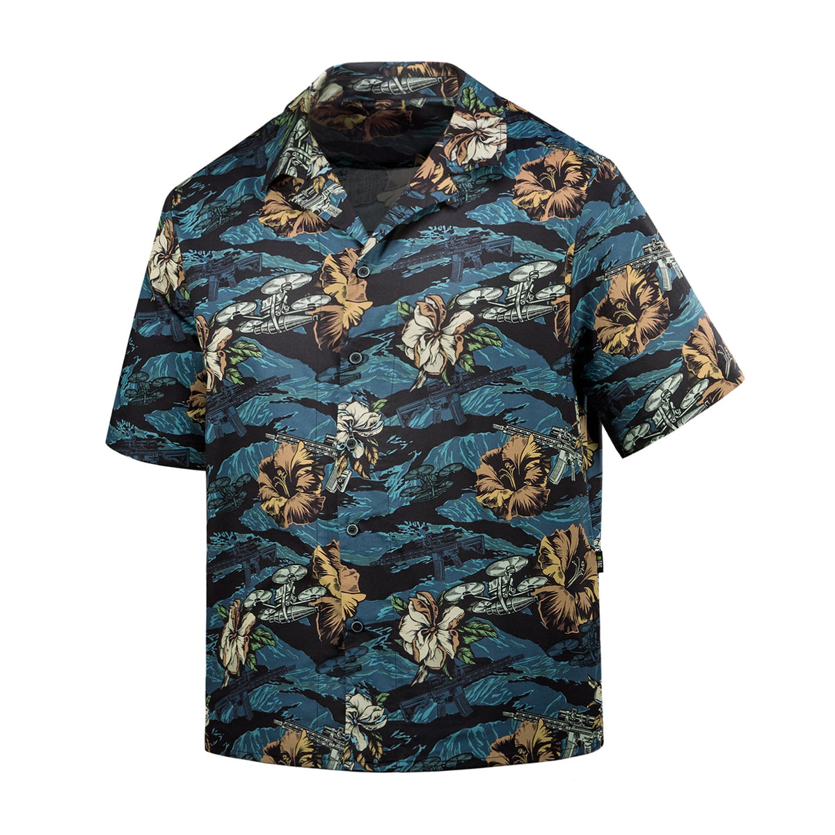 M-Tac Hawaiian Shirt Tiger Flowers