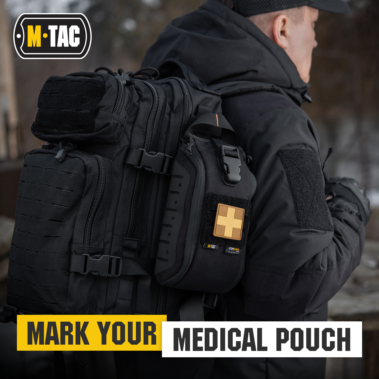 M-Tac patch Medic Cross Square PVC - M-TAC
