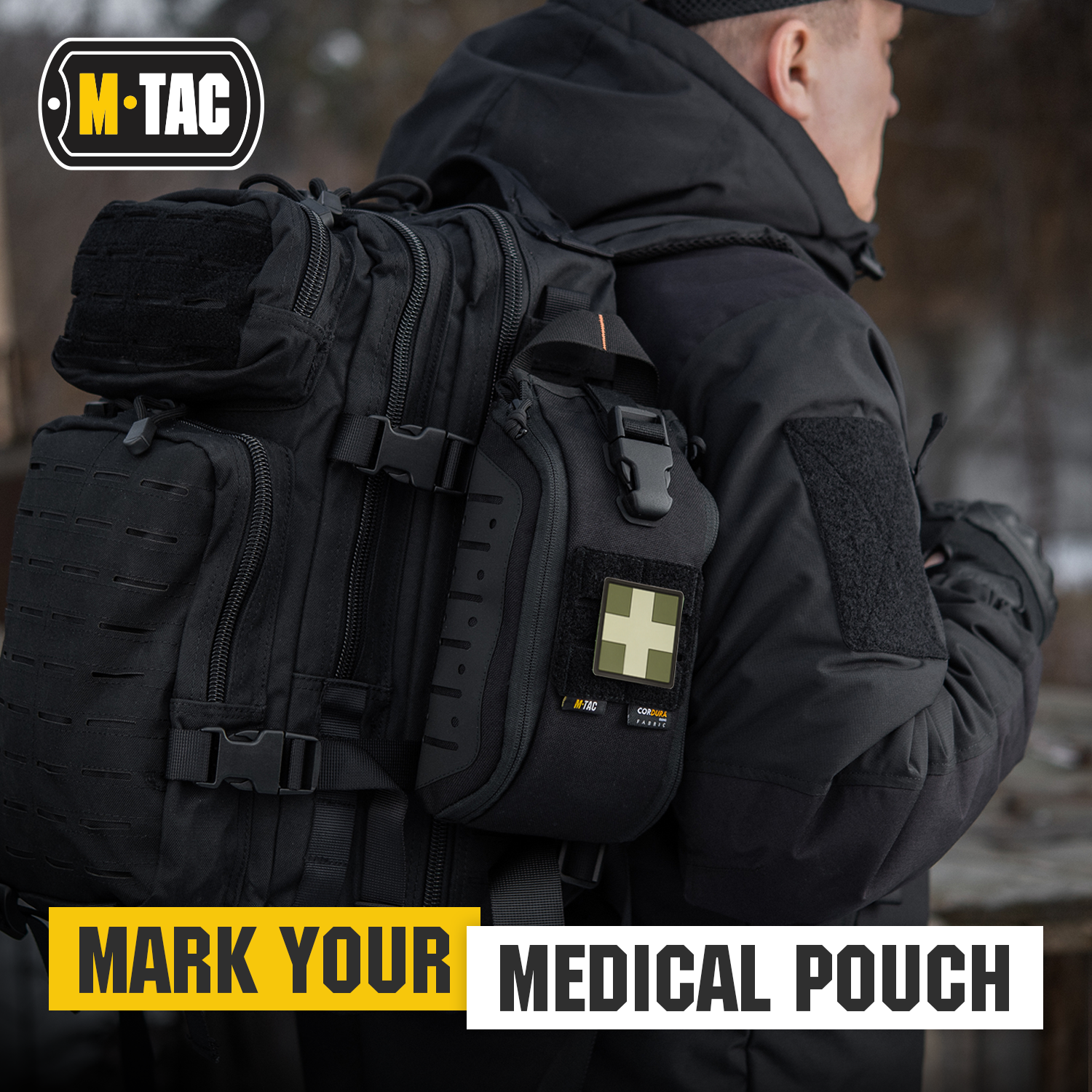 M-Tac patch Medic Cross Square PVC - M-TAC