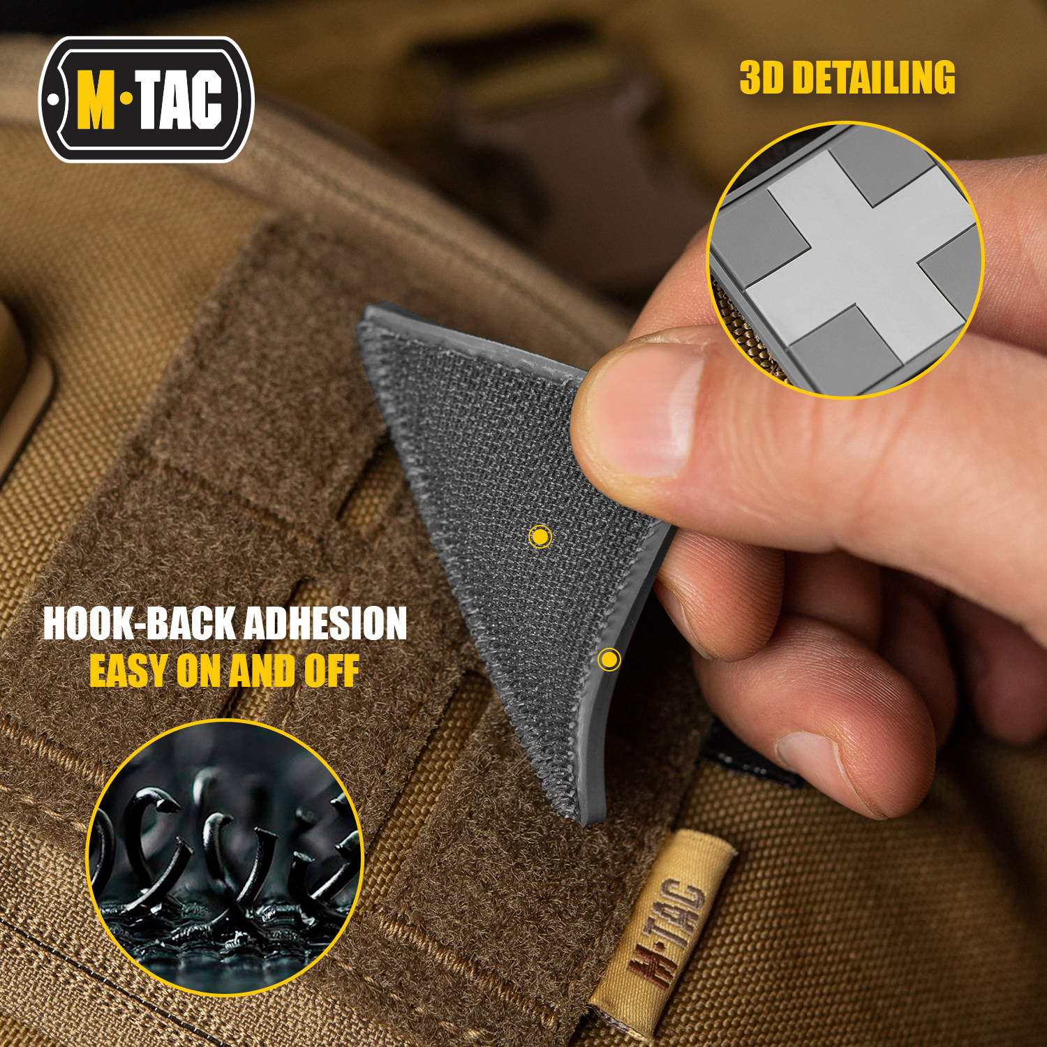 M-Tac patch Medic Cross Square PVC - M-TAC