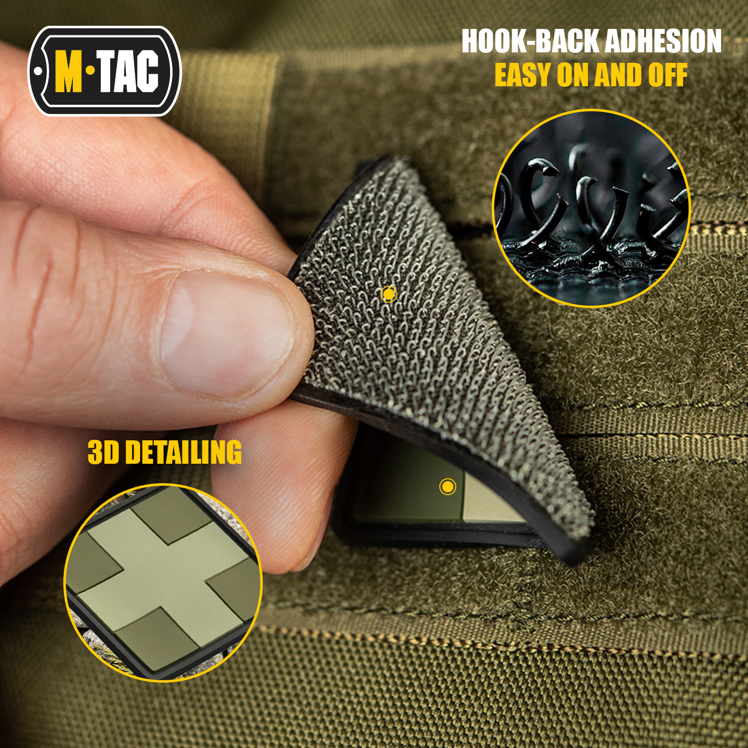 M-Tac patch Medic Cross Square PVC - M-TAC