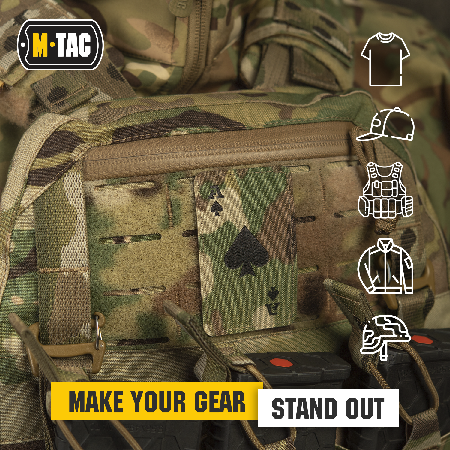 M-Tac patch Ace of Spades Laser Cut - M-TAC