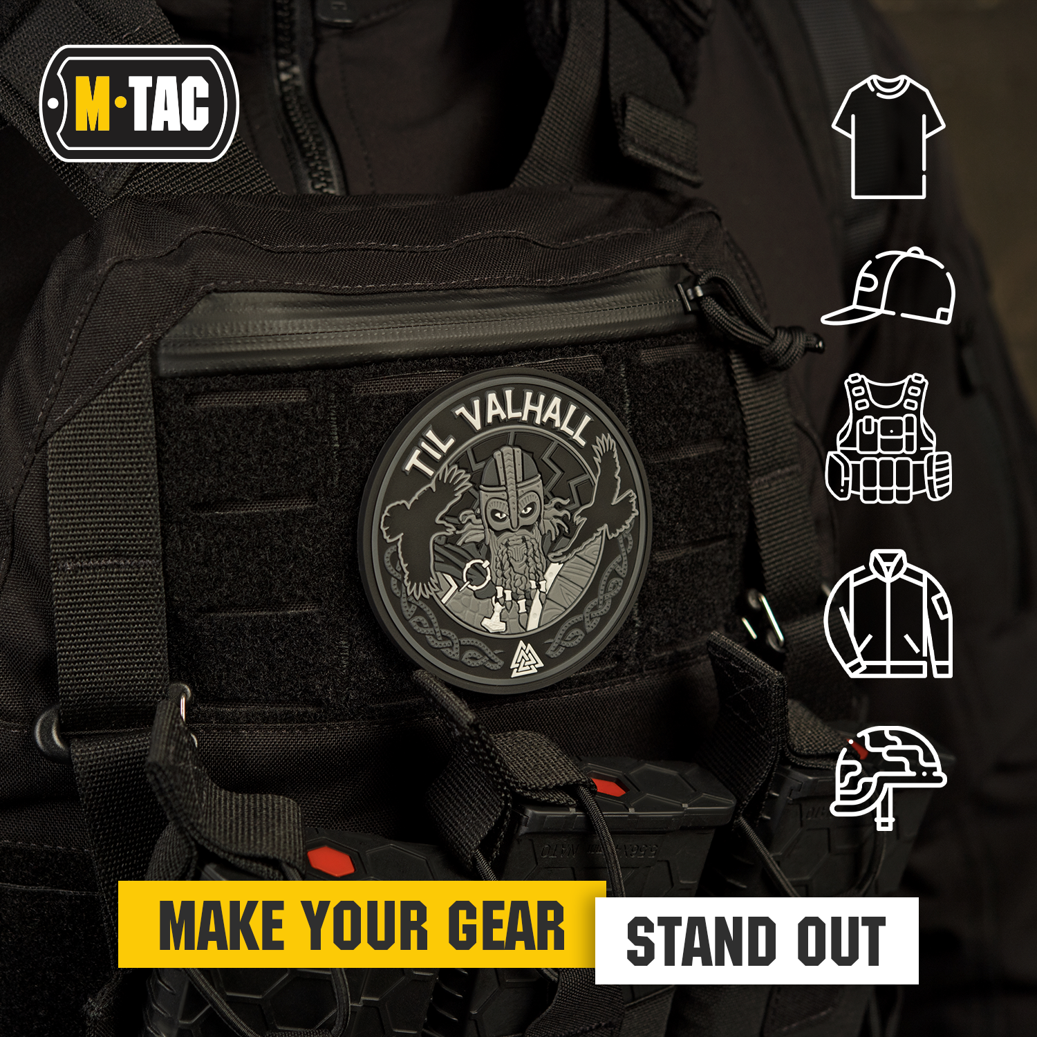 M-Tac patch Til Valhall PVC - M-TAC