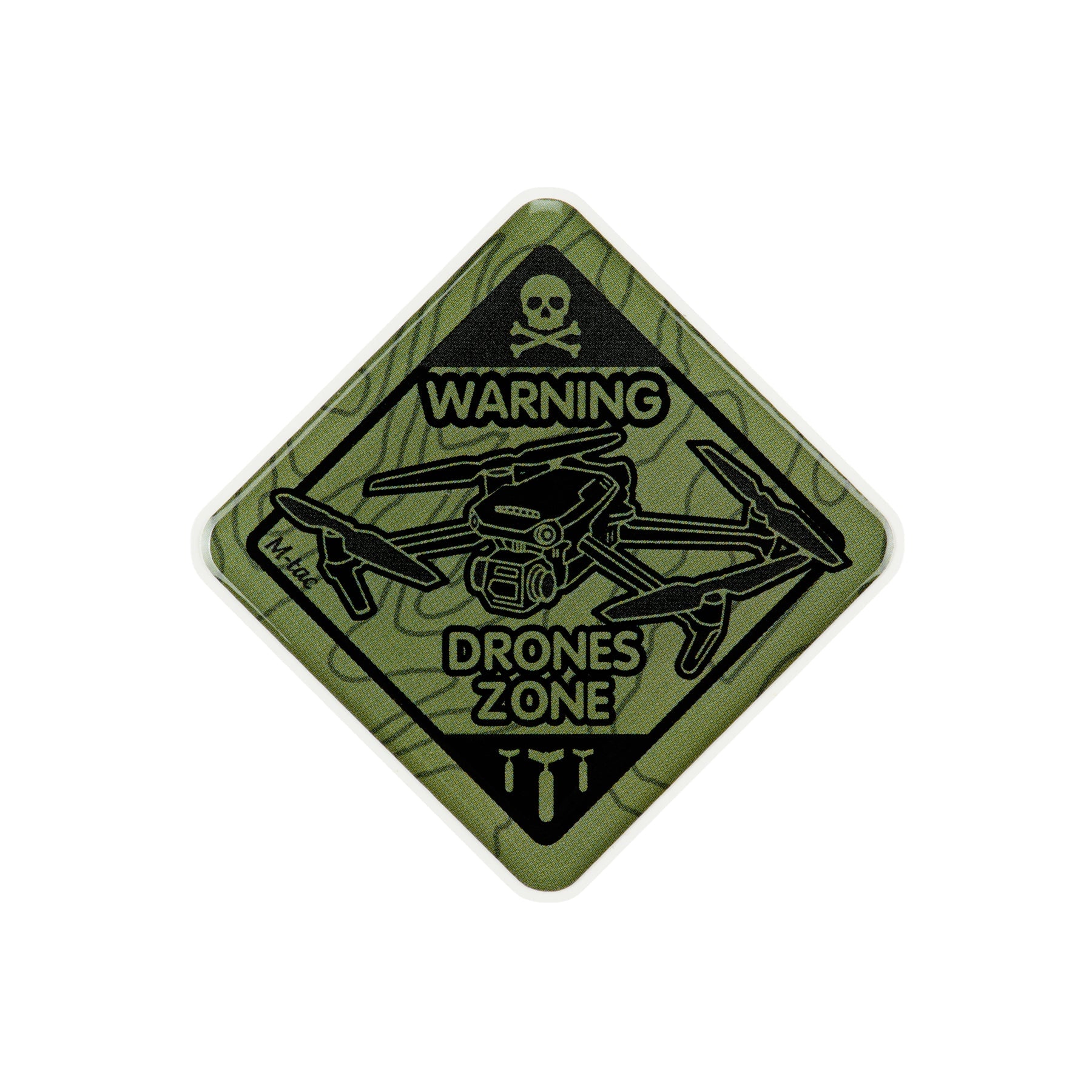M-Tac Embossed Sticker Drones Zone