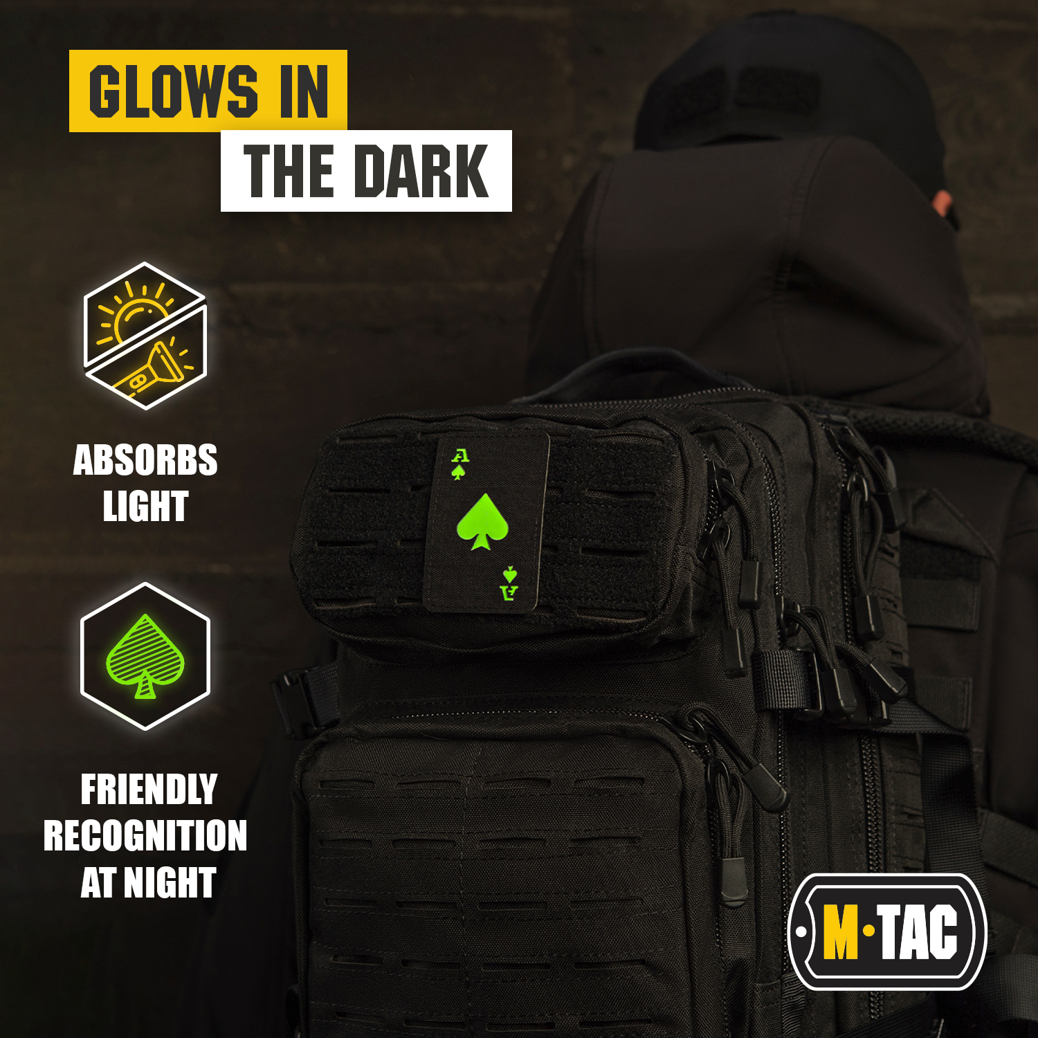 M-Tac patch Ace of Spades Laser Cut - M-TAC