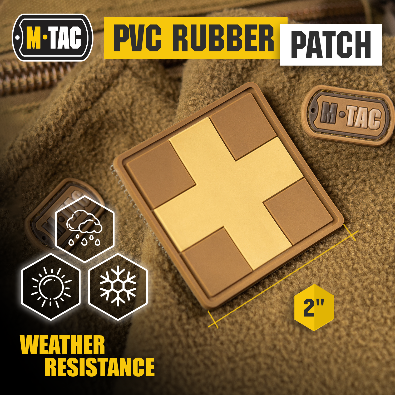 M-Tac patch Medic Cross Square PVC - M-TAC
