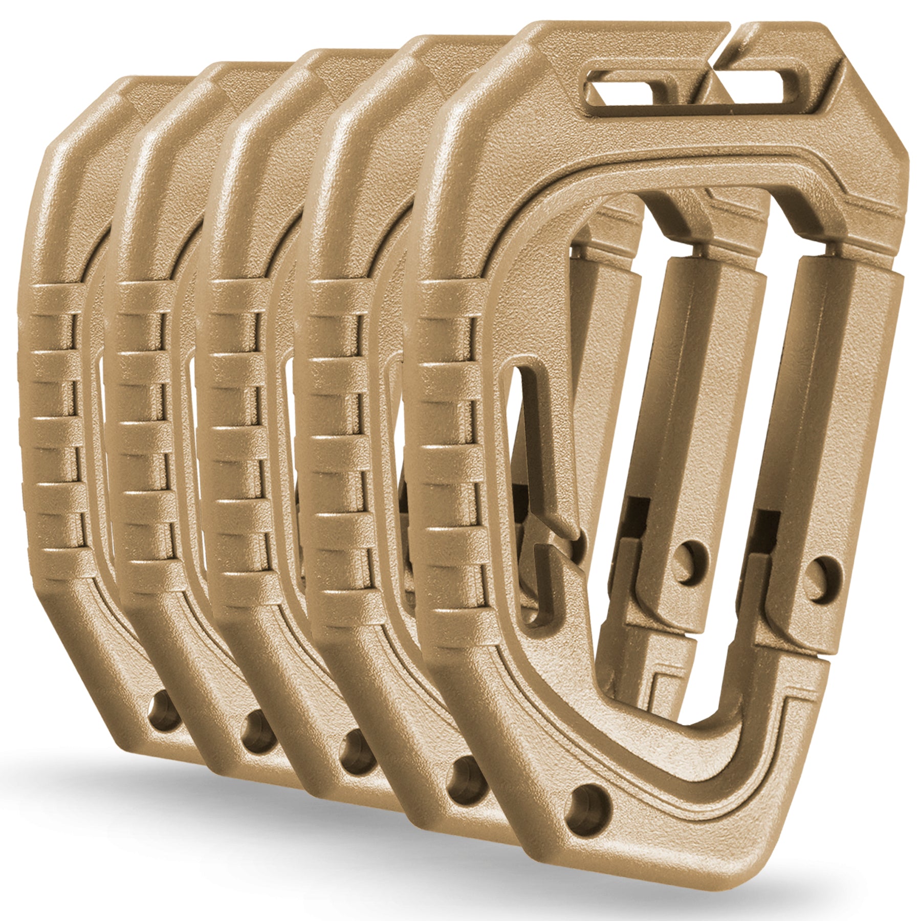 M-Tac Plastic Tactical Carabiners (Set of 5) - M-TAC