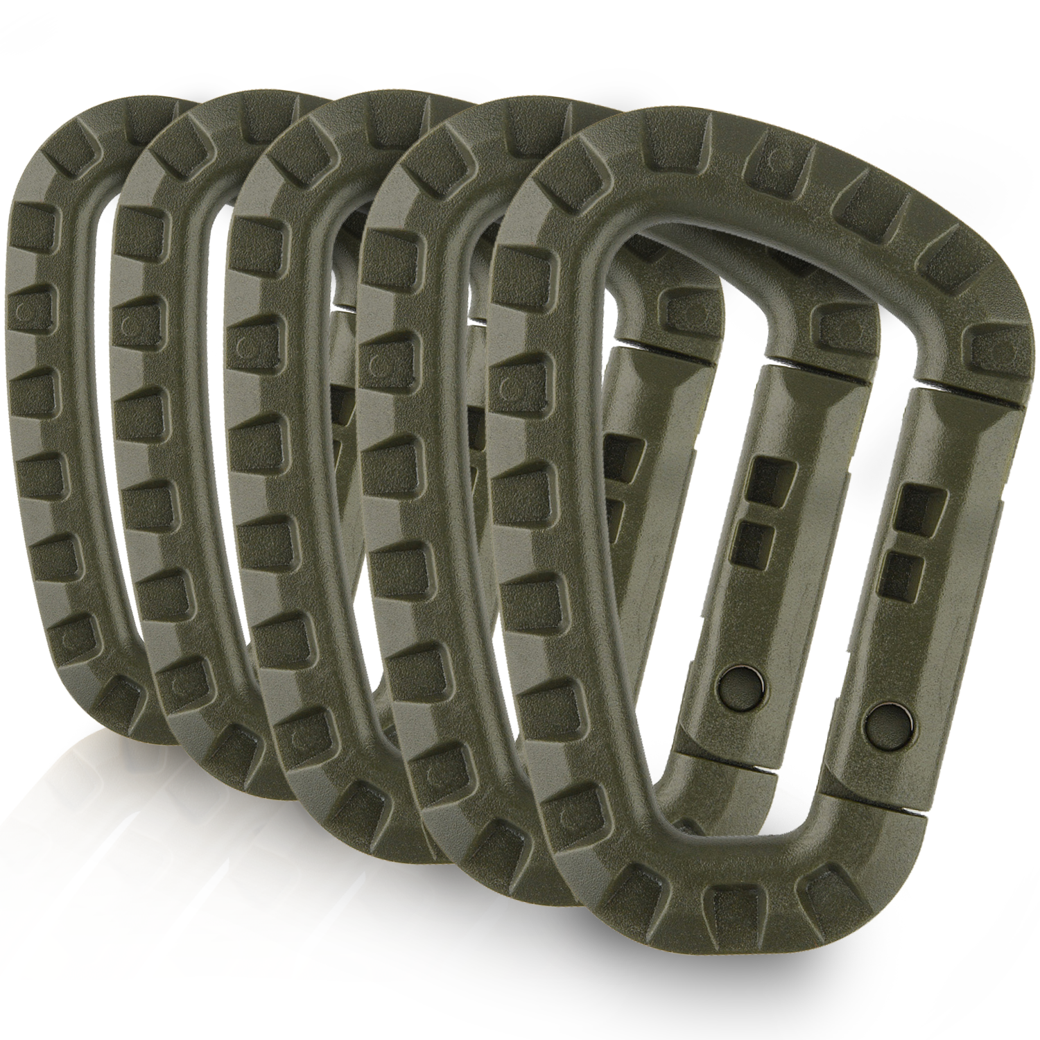 M-Tac Plastic Carabiners (Set of 5) - M-TAC