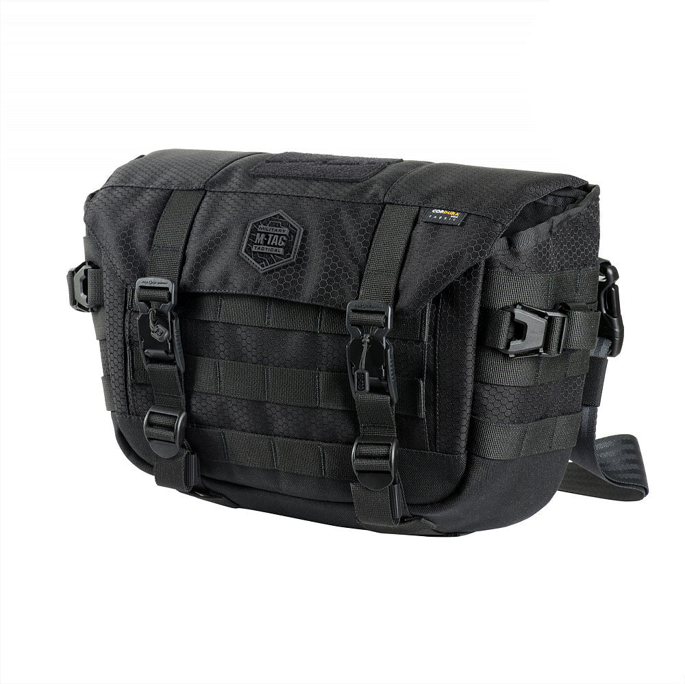 M-Tac Messenger Bag Elite Hex Black - M-TAC