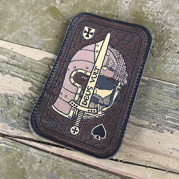 Deus Vult Morale Patch Spartan Velcro Backed