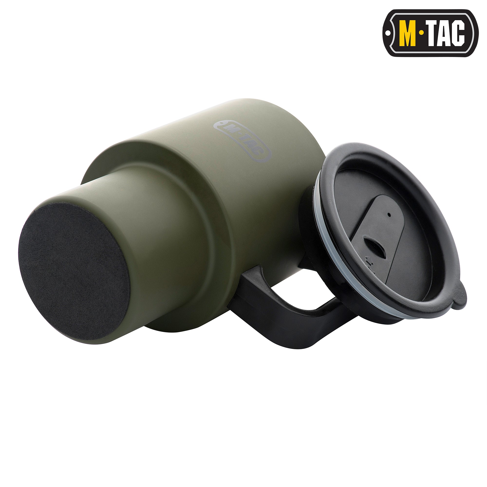 M-Tac 15oz Insulated Mug with a Lid Olive - M-TAC