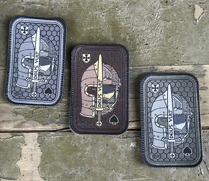 Deus Vult Morale Patch Spartan Velcro Backed