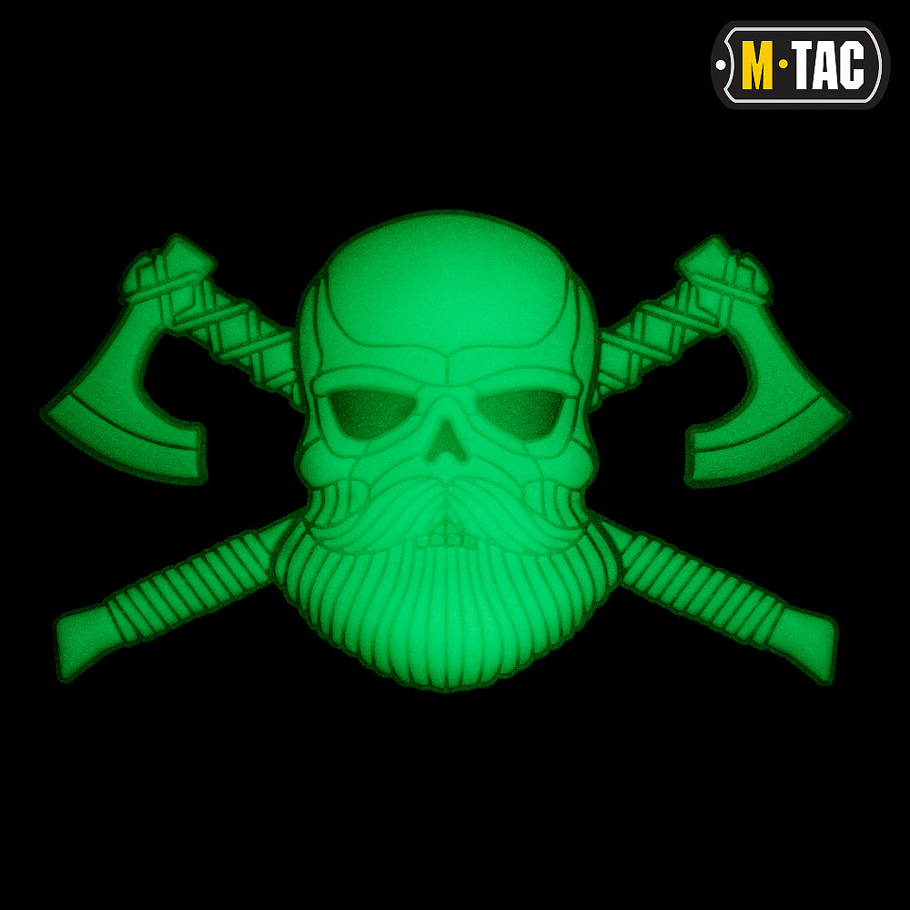 M-Tac Bearded Skull with Axes 3D PVC - M-TAC