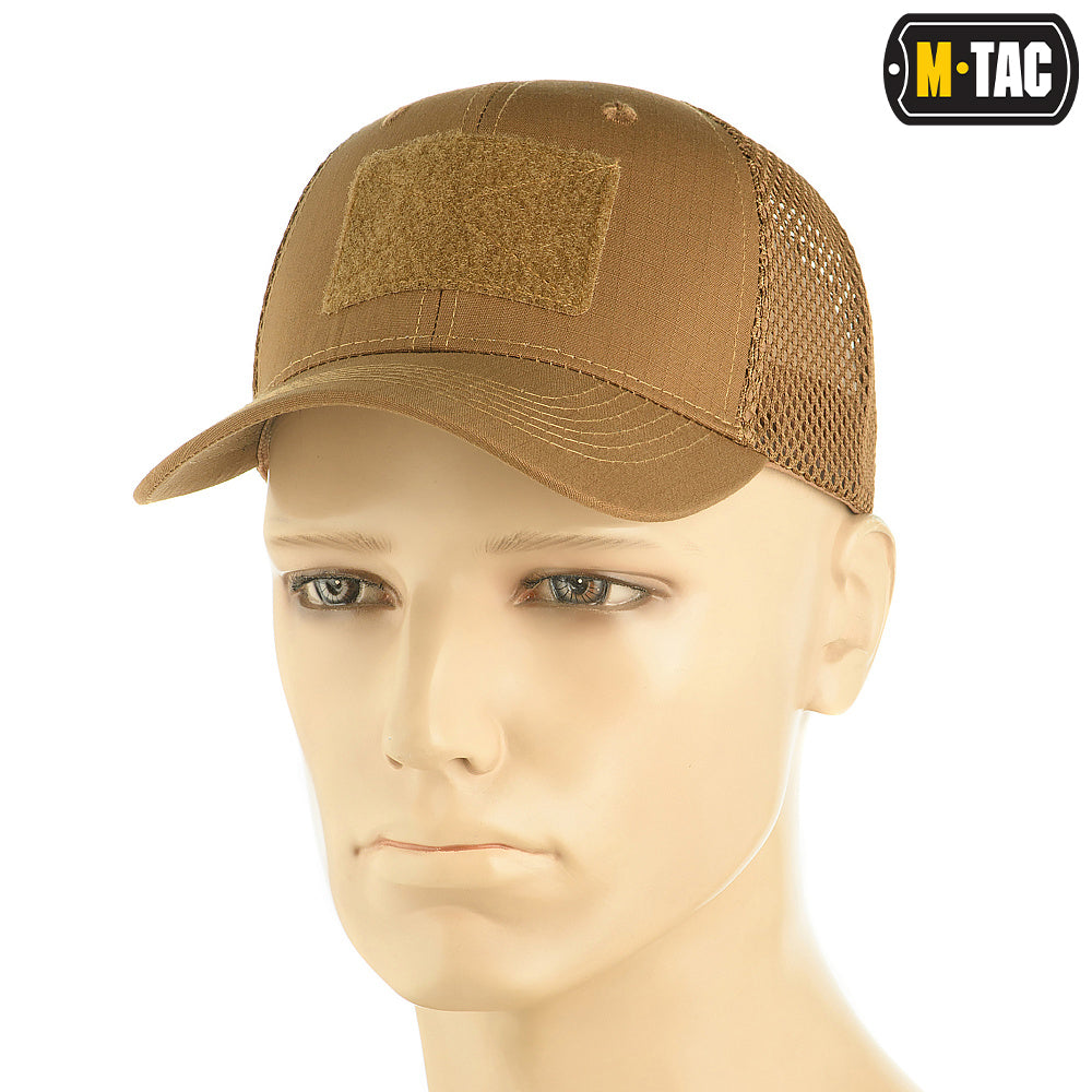 M-Tac Mesh Flex Ripstop Baseball Cap with Loop Panel - M-TAC