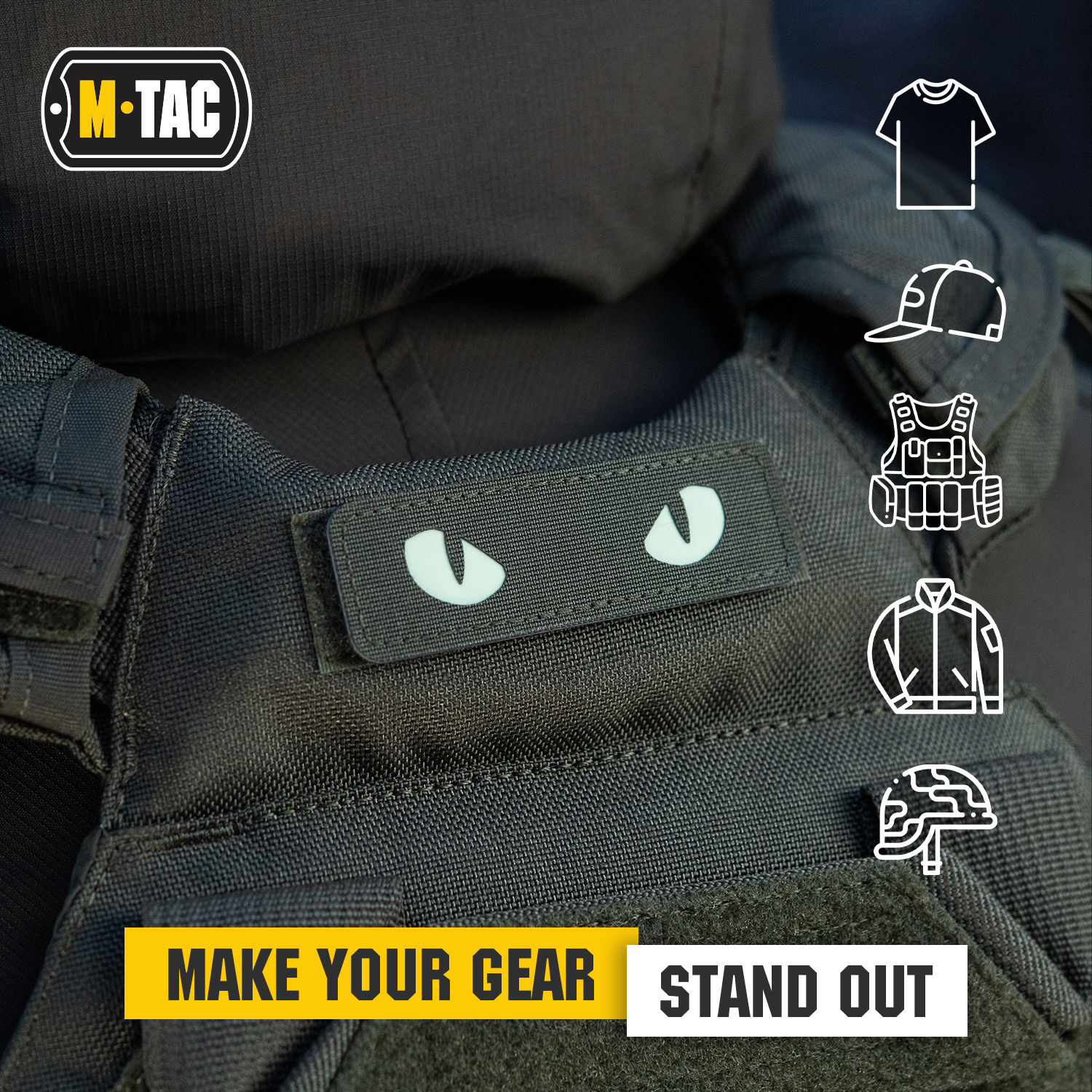 M-Tac patch Cat Eyes Laser Cut - M-TAC