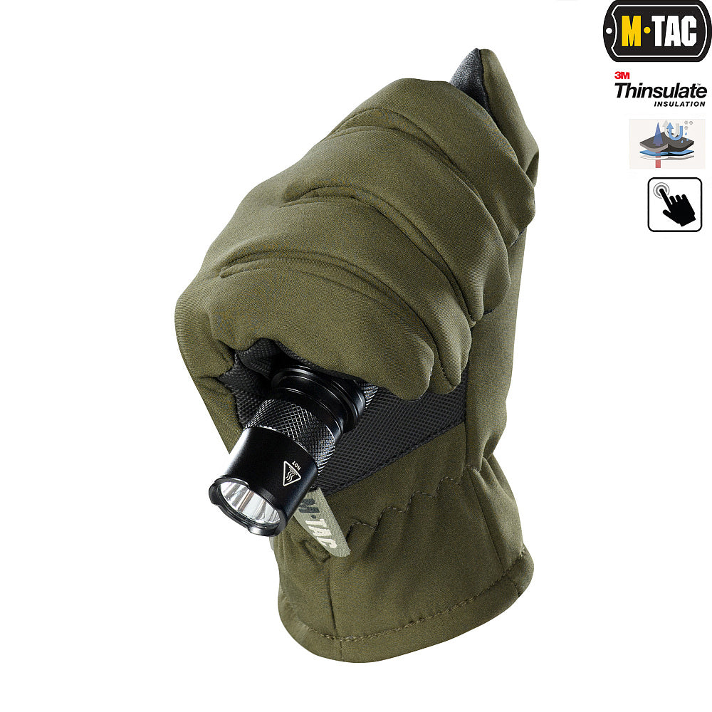 M-Tac Gloves Soft Shell Thinsulate - M-TAC