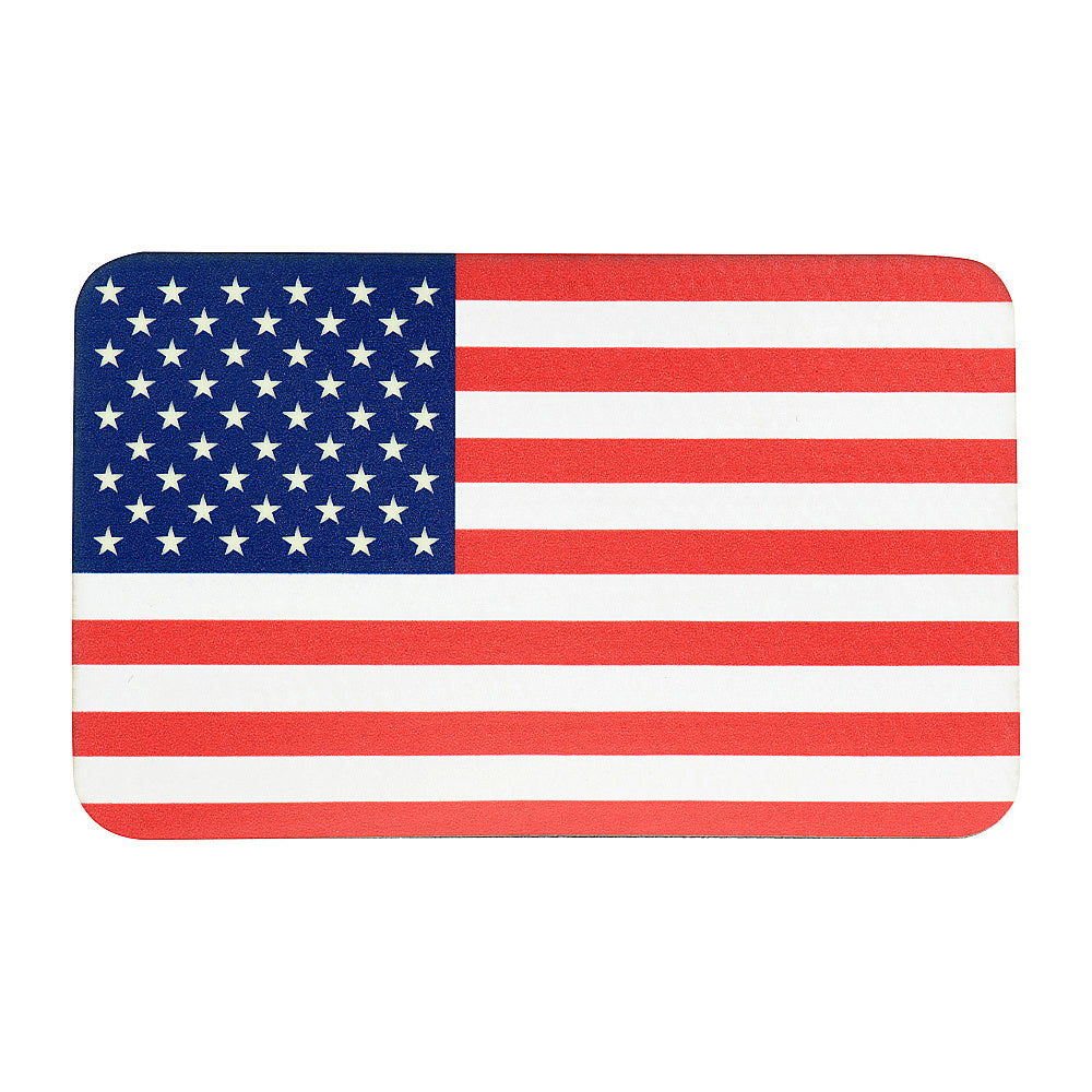 Full Color Reverse US Flag Patch with Hook.