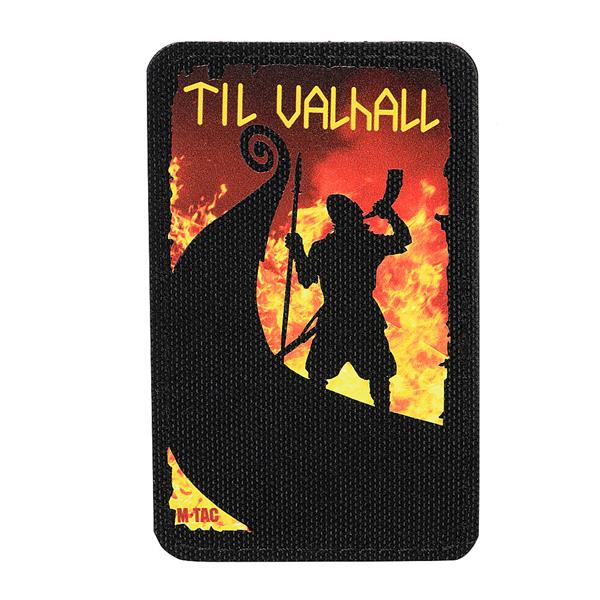 M-Tac patch Til Valhall (3"x 2") Black - M-TAC