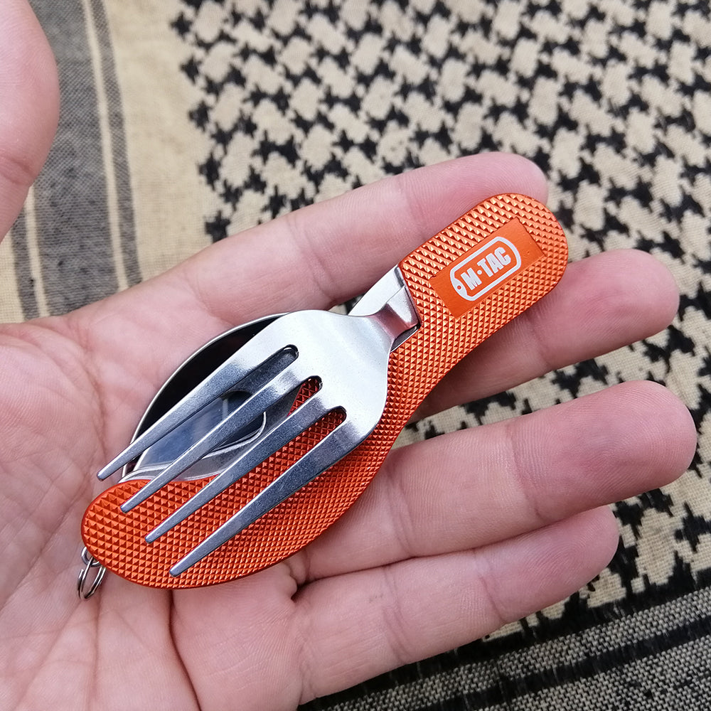 M-Tac Folding Two-piece Cutlery Set - M-TAC