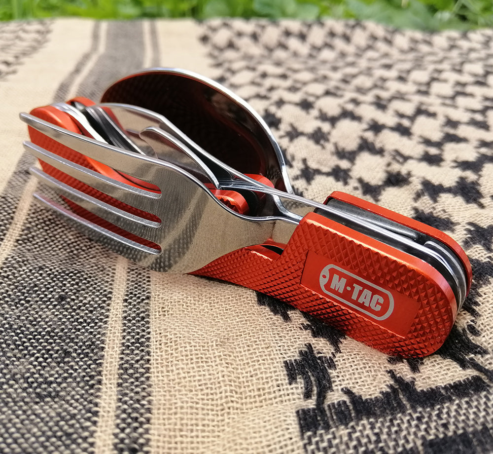 M-Tac Folding Two-piece Cutlery Set - M-TAC