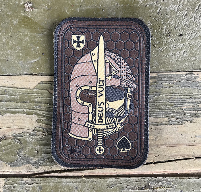 Deus Vult Morale Patch Spartan Velcro Backed