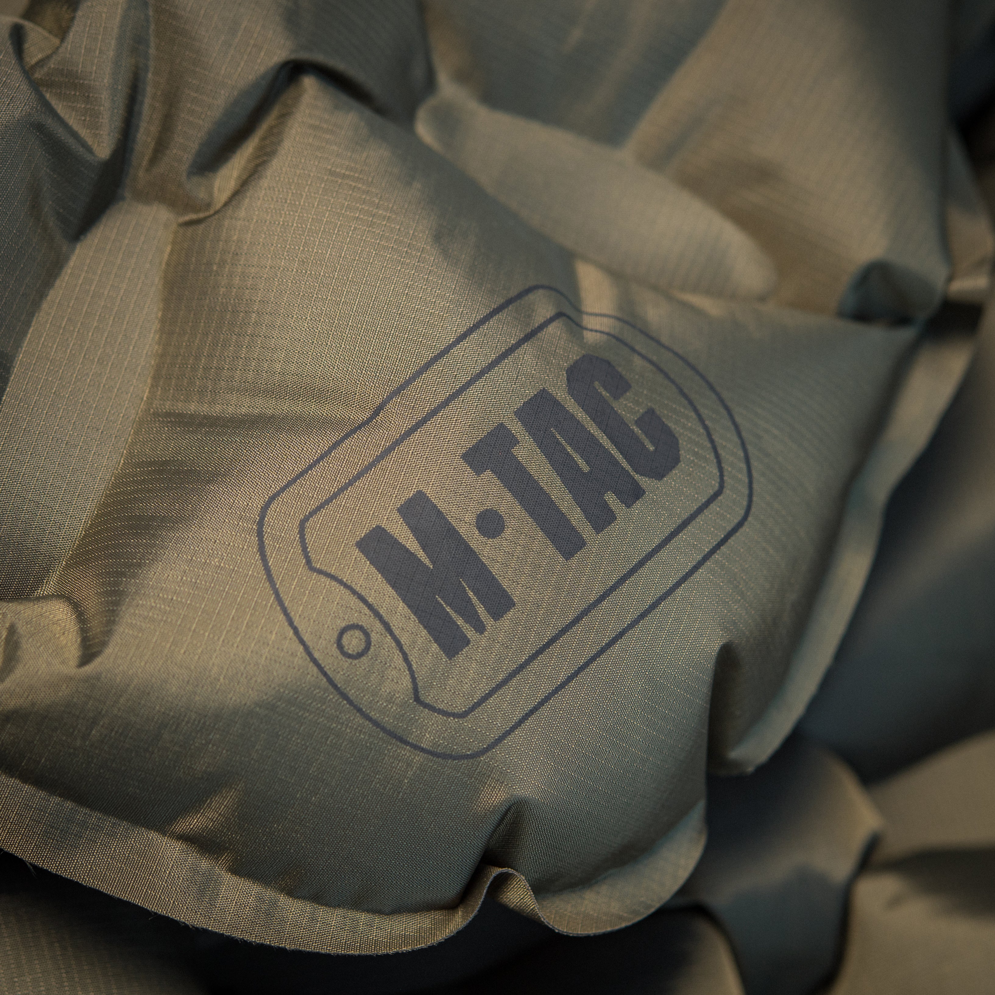 M-Tac inflatable sleeping pad 77" x 47" Olive - M-TAC