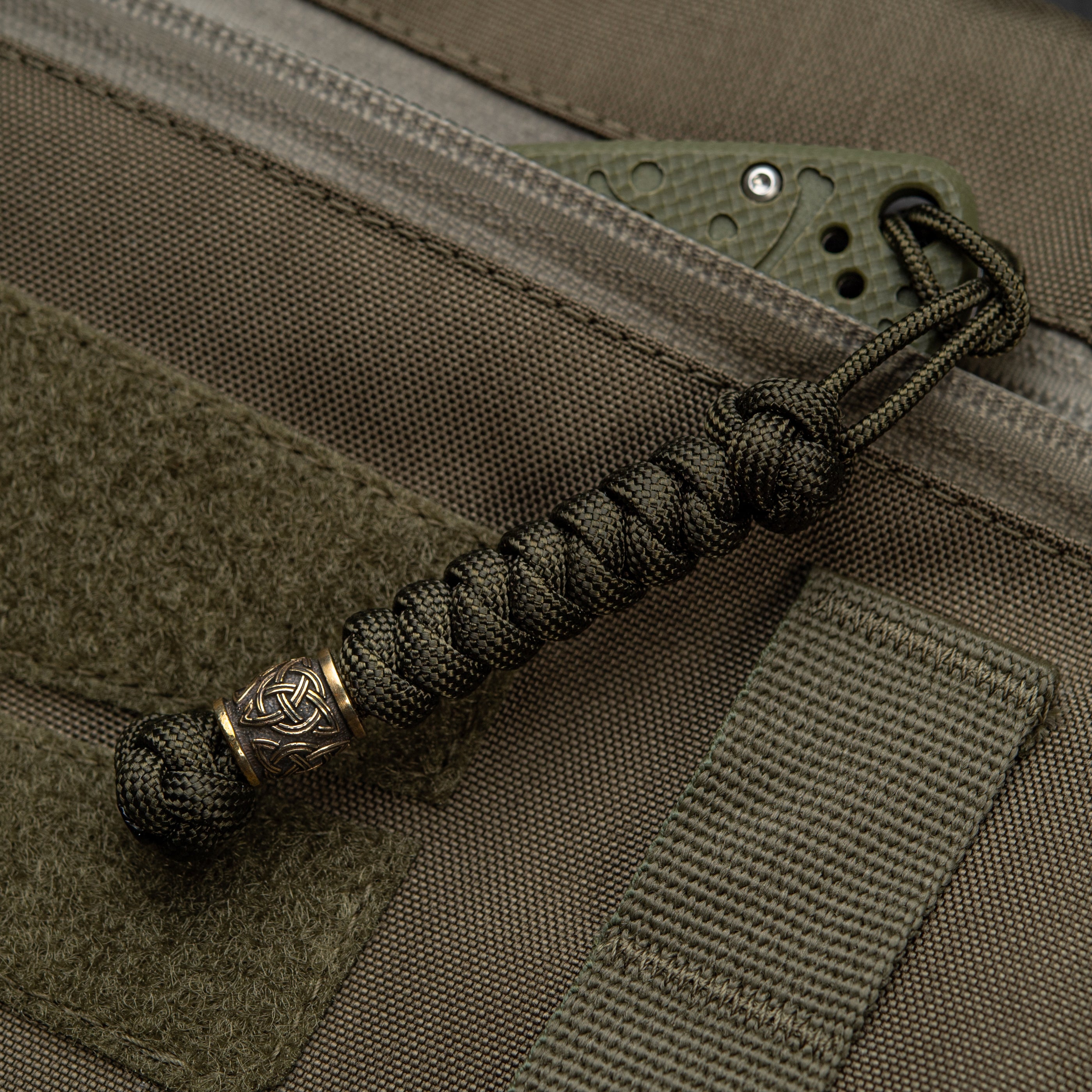 M-Tac Knife Lanyard Triquetra Olive - M-TAC
