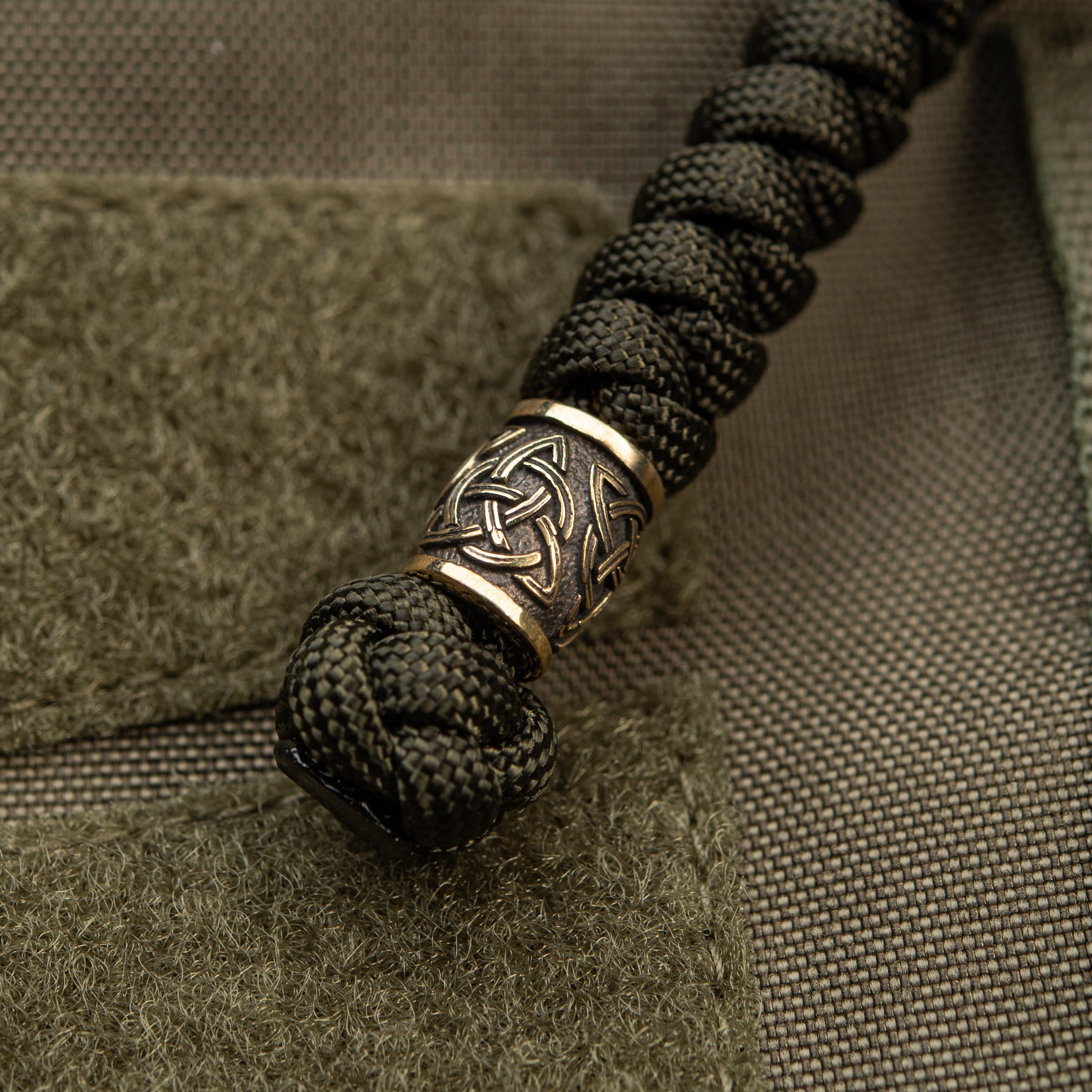 M-Tac Knife Lanyard Triquetra Olive - M-TAC
