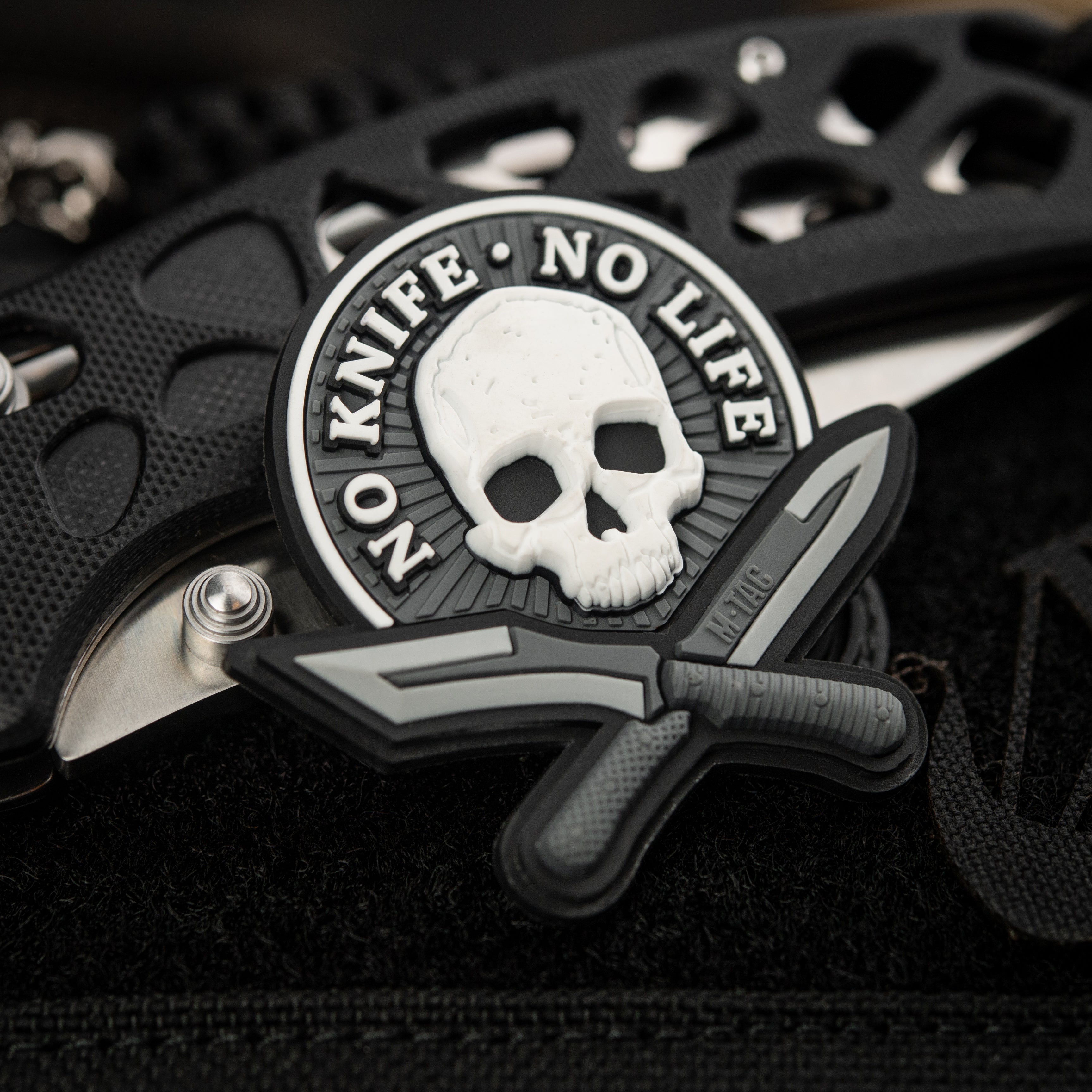 M-Tac patch No Knife - No Life 3D PVC - M-TAC