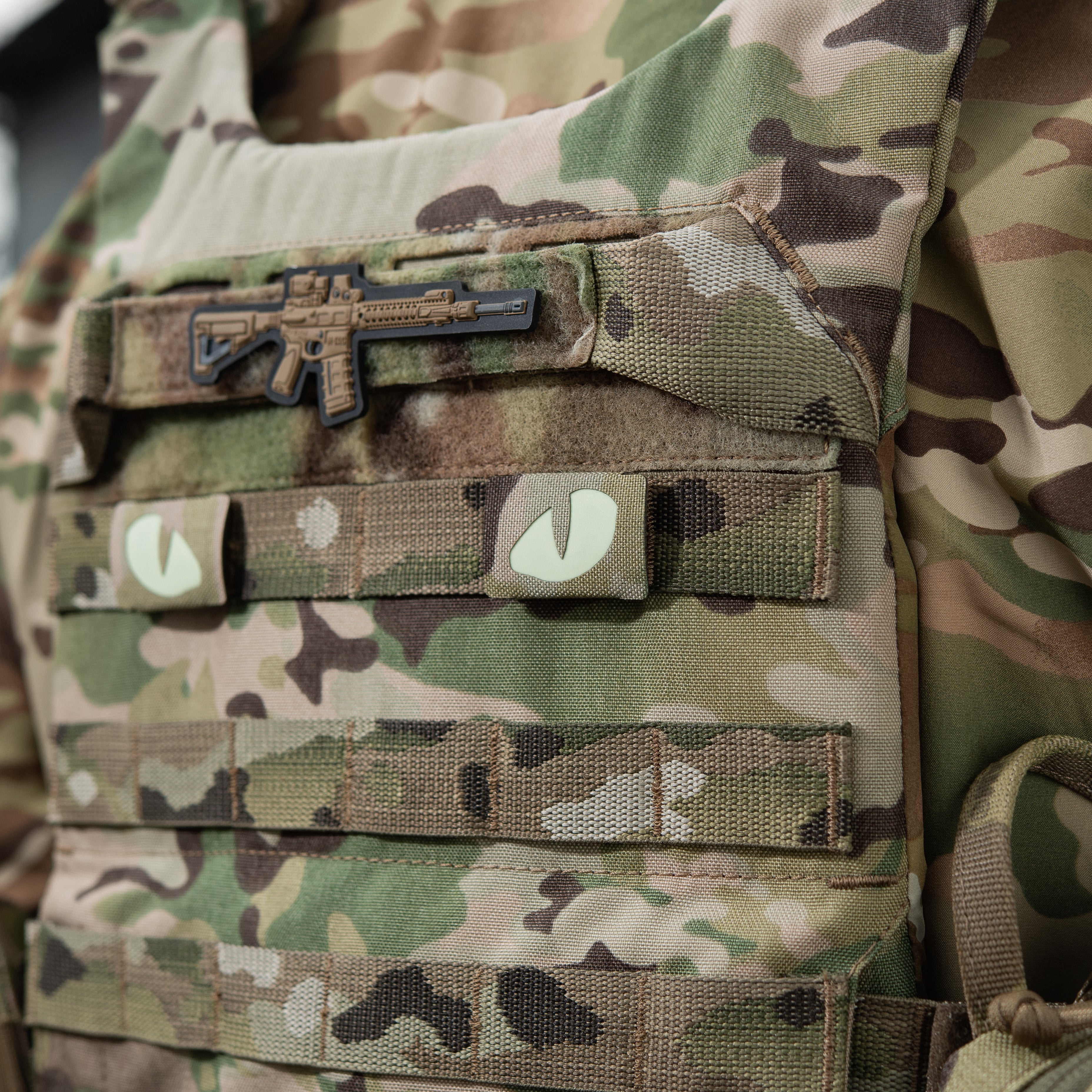 M-Tac patch Tiger Eyes Laser Cut (couple) - M-TAC