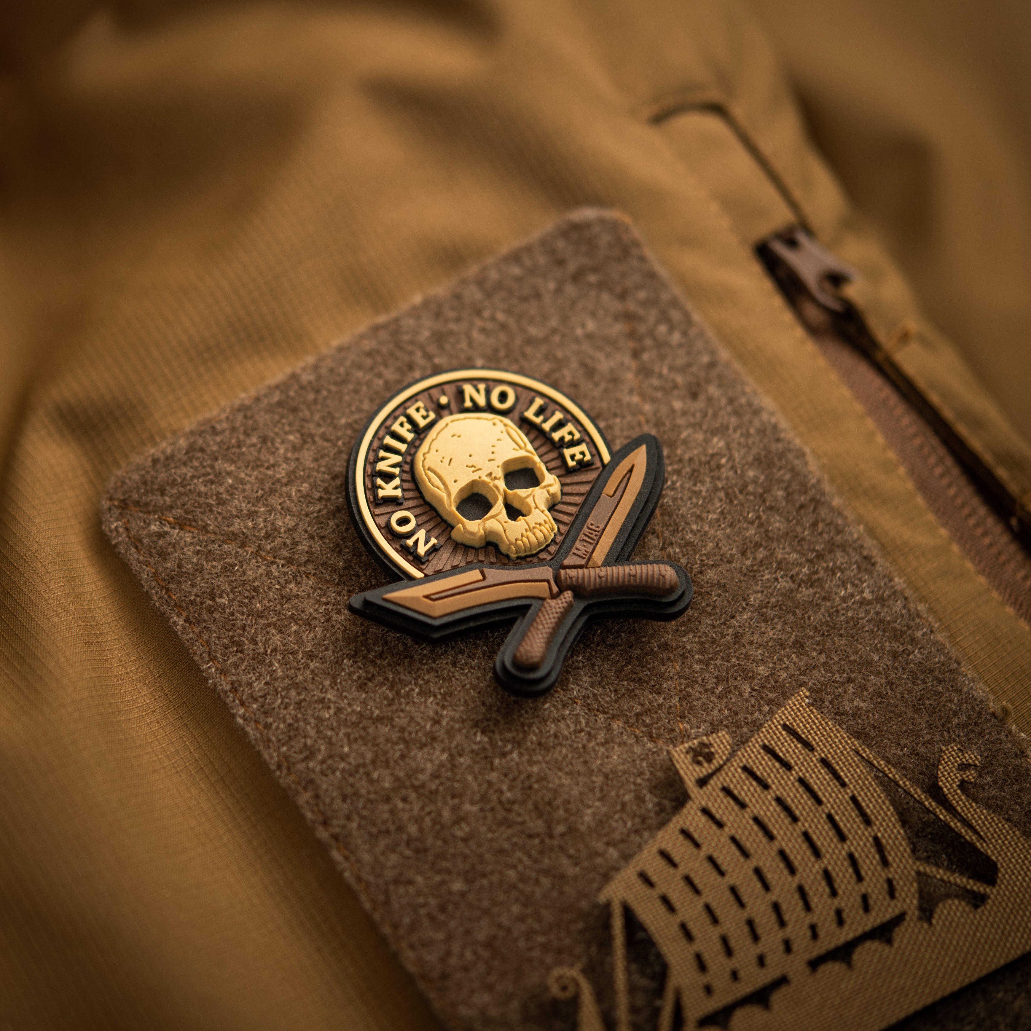 M-Tac patch No Knife - No Life 3D PVC - M-TAC