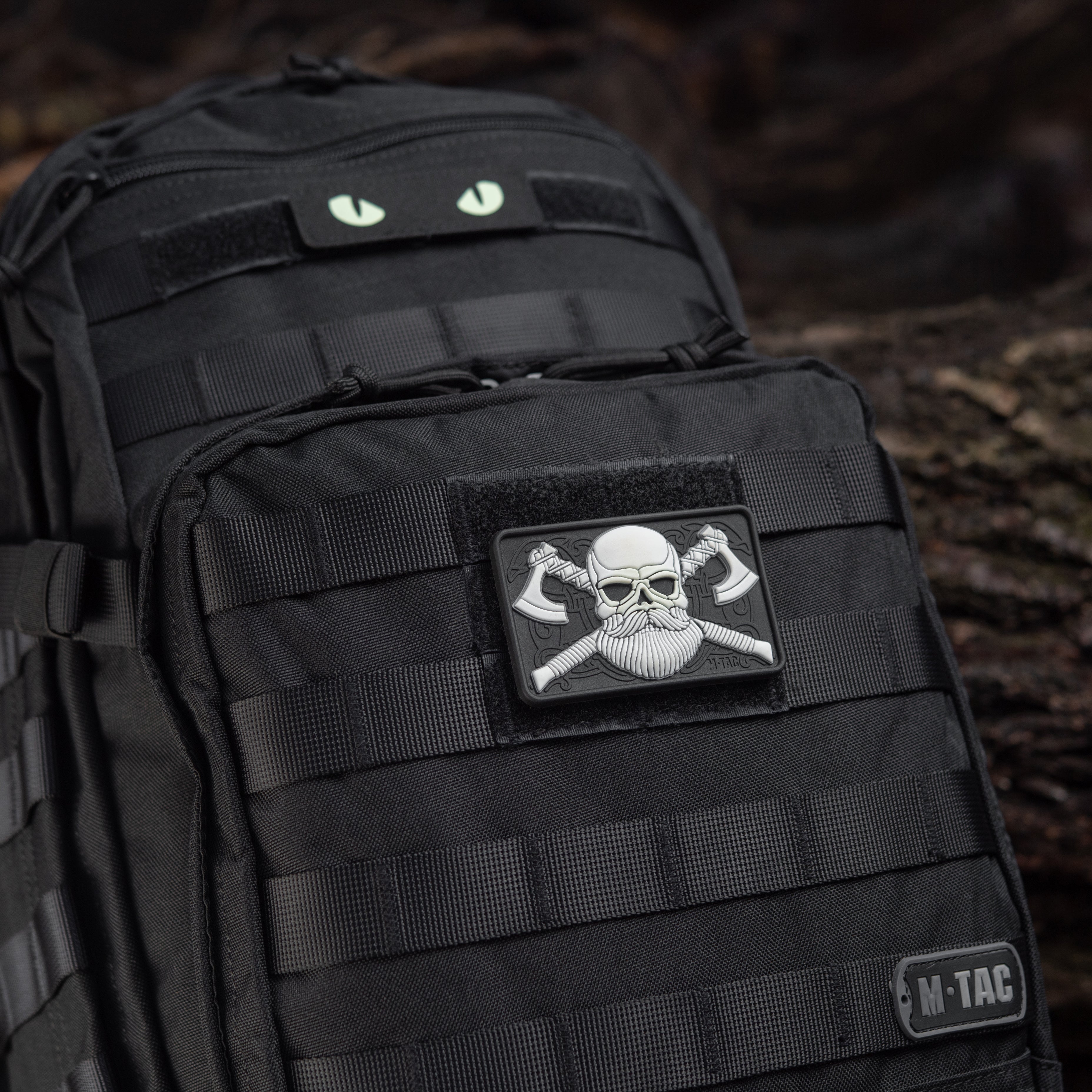 M-Tac Bearded Skull with Axes 3D PVC - M-TAC