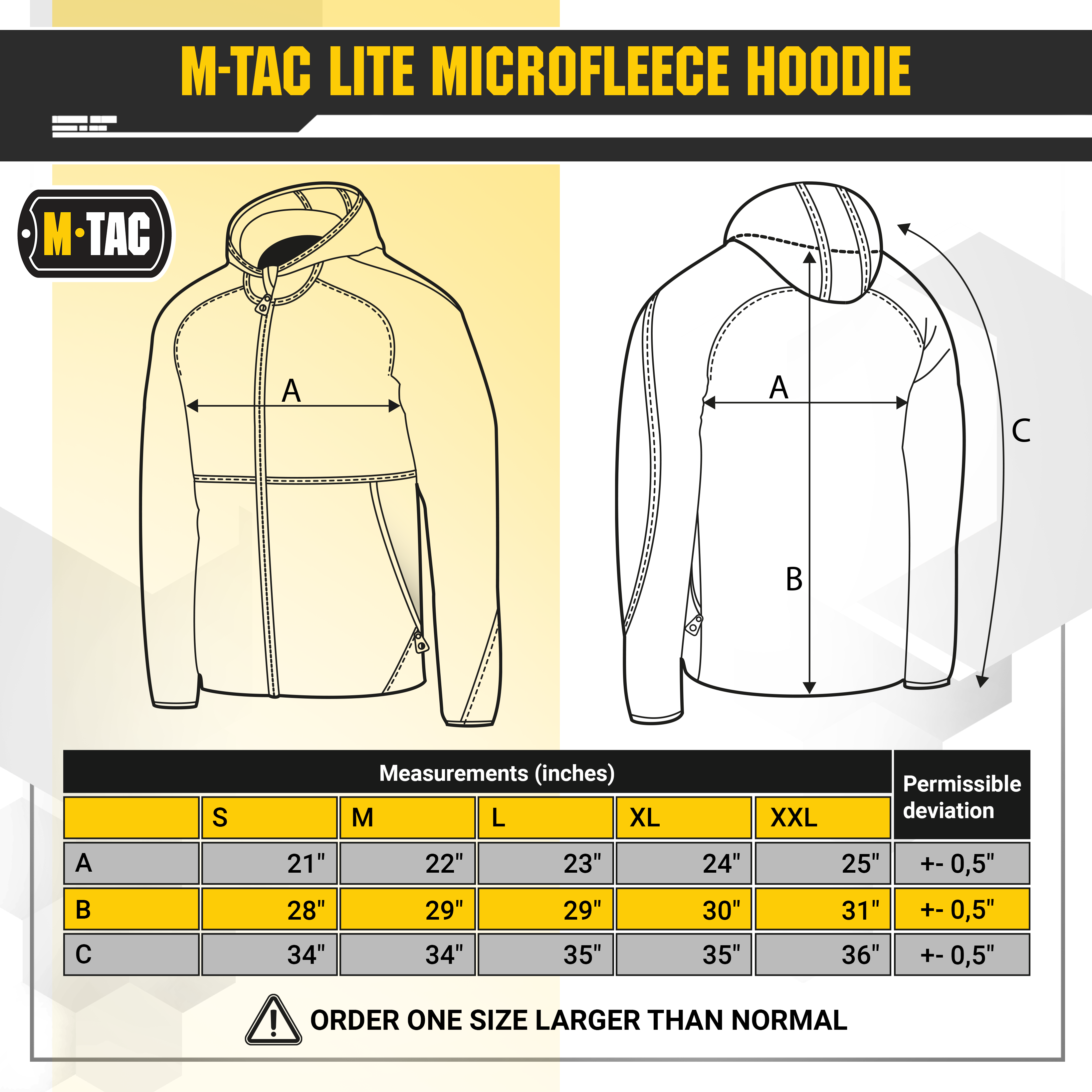 M-Tac Lite Microfleece Hoodie - M-TAC