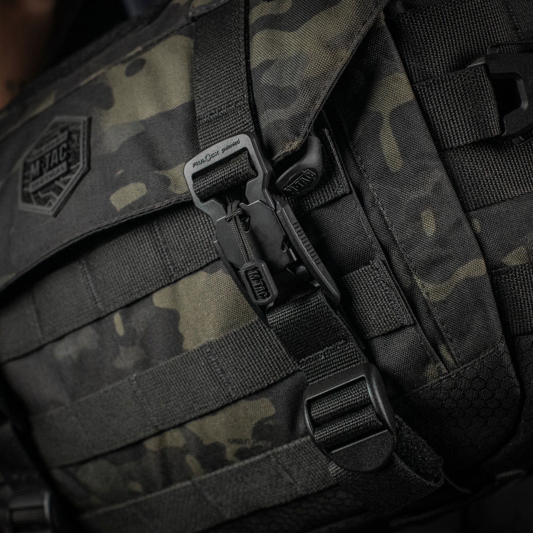 M-Tac Messenger Bag Elite Hex Black - M-TAC