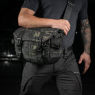 M-Tac Messenger Bag Elite Hex Black - M-TAC