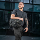 M-Tac Messenger Bag Elite Hex Black - M-TAC
