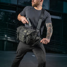 M-Tac Messenger Bag Elite Hex Black - M-TAC