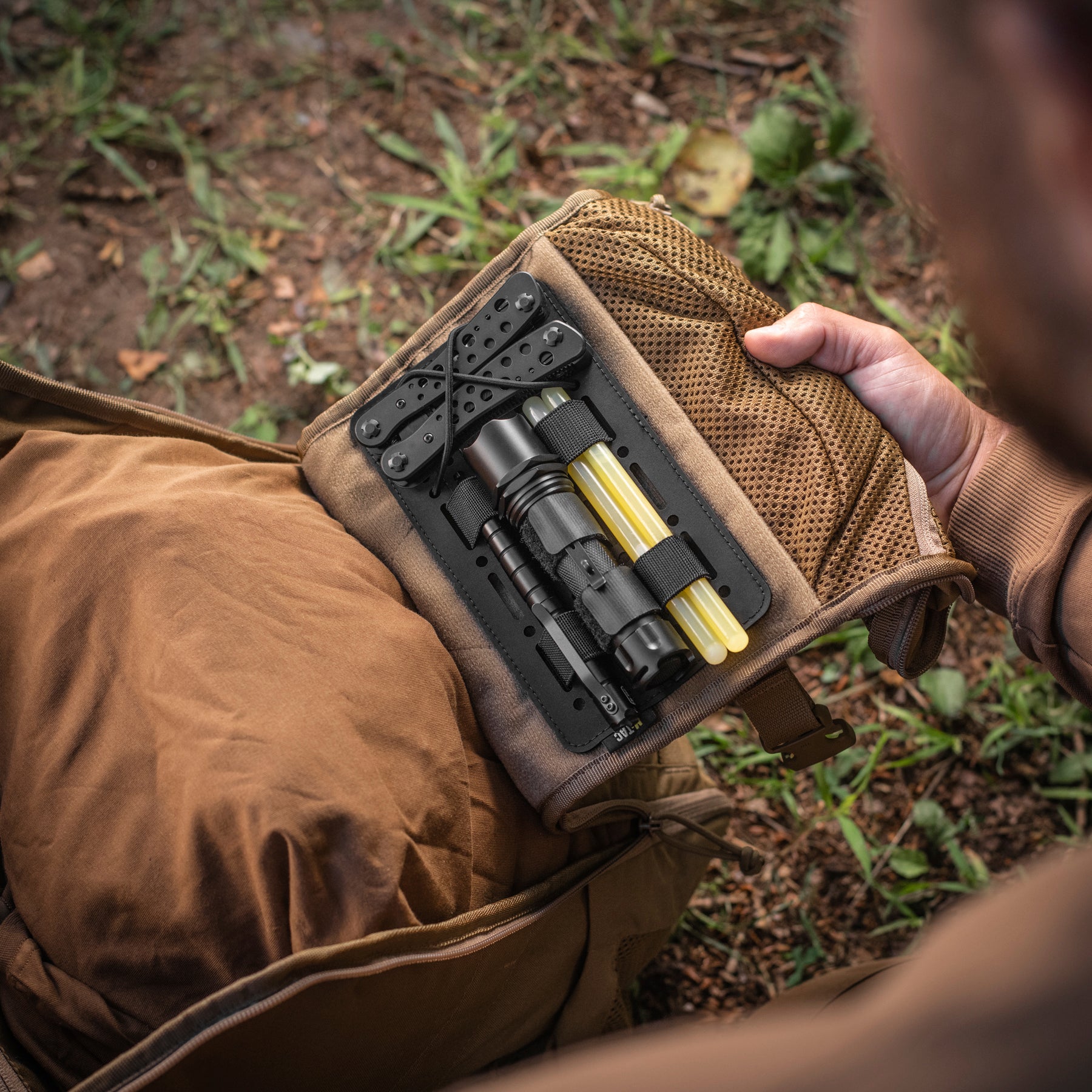 M-Tac Module Insert MOLLE 7.5"x4.5" Lasser Cut Black - M-TAC
