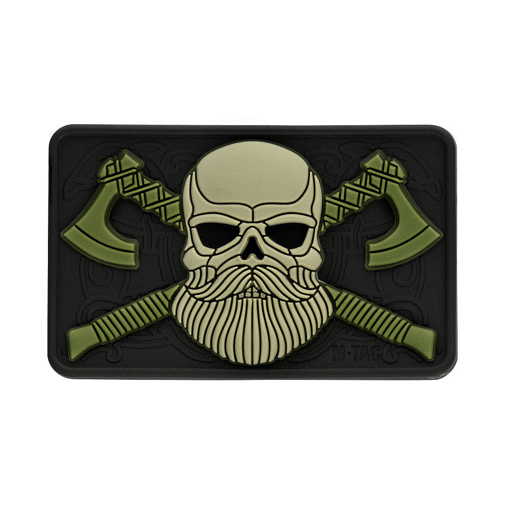 M-Tac Bearded Skull with Axes 3D PVC - M-TAC