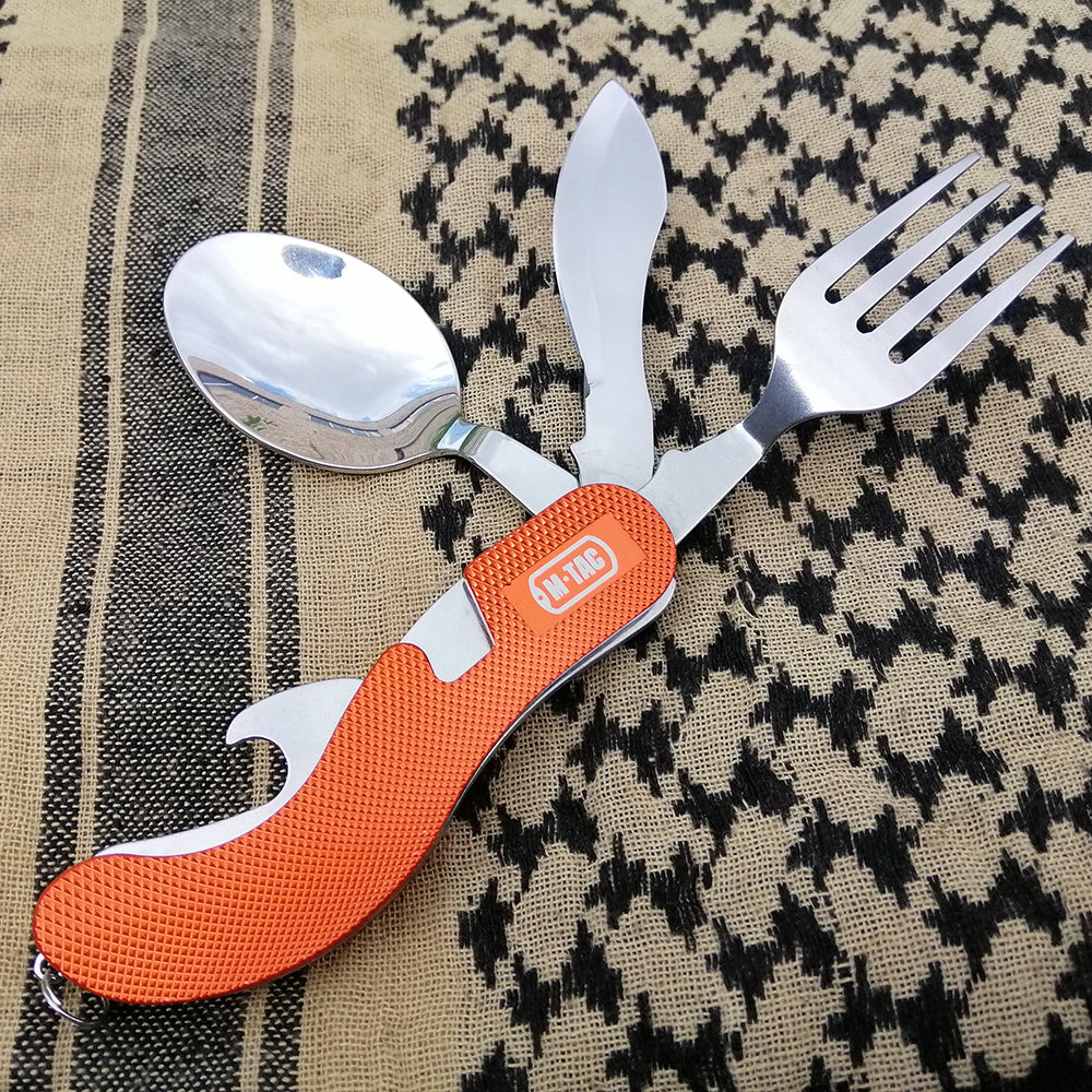 M-Tac Folding Two-piece Cutlery Set - M-TAC