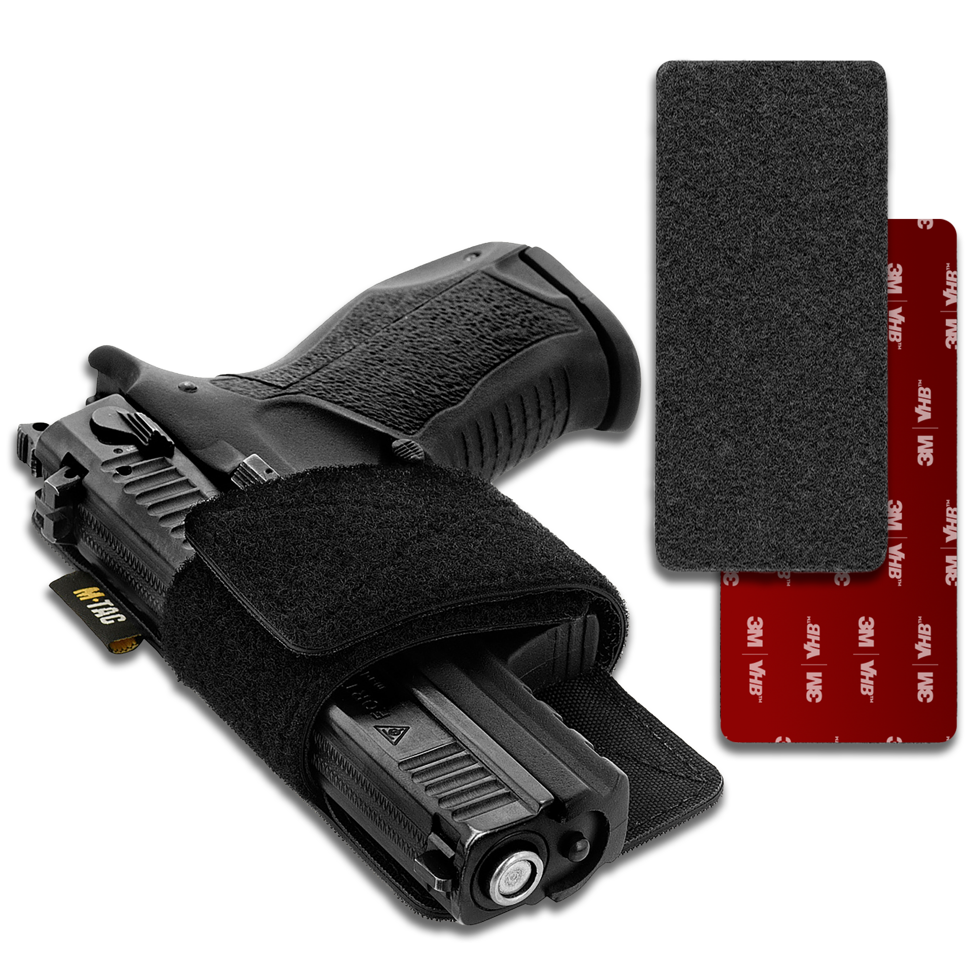 M-Tac Gun Holster for Concealed Carry with Hook and Loop Strip