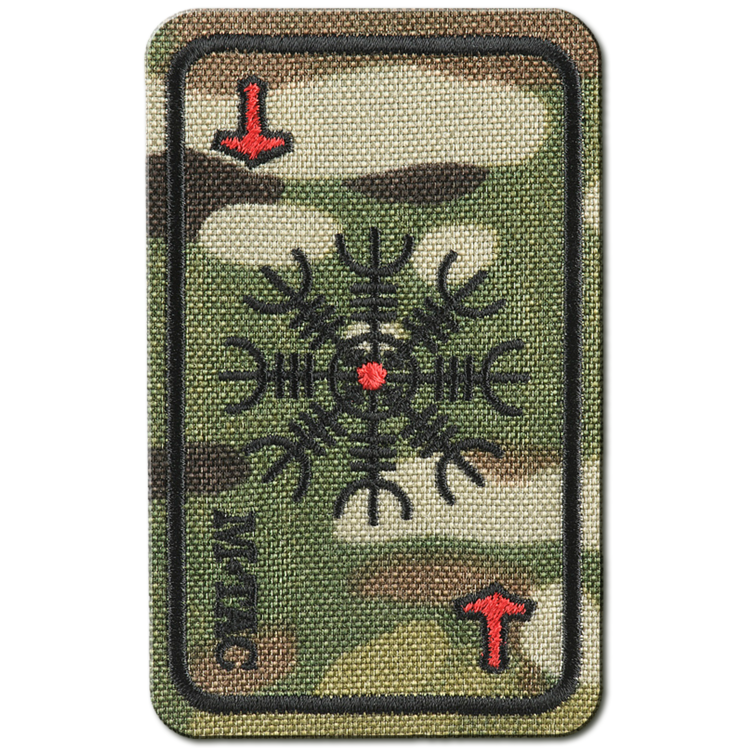 M-Tac Embroidered Patch Horror Helmet Death Card