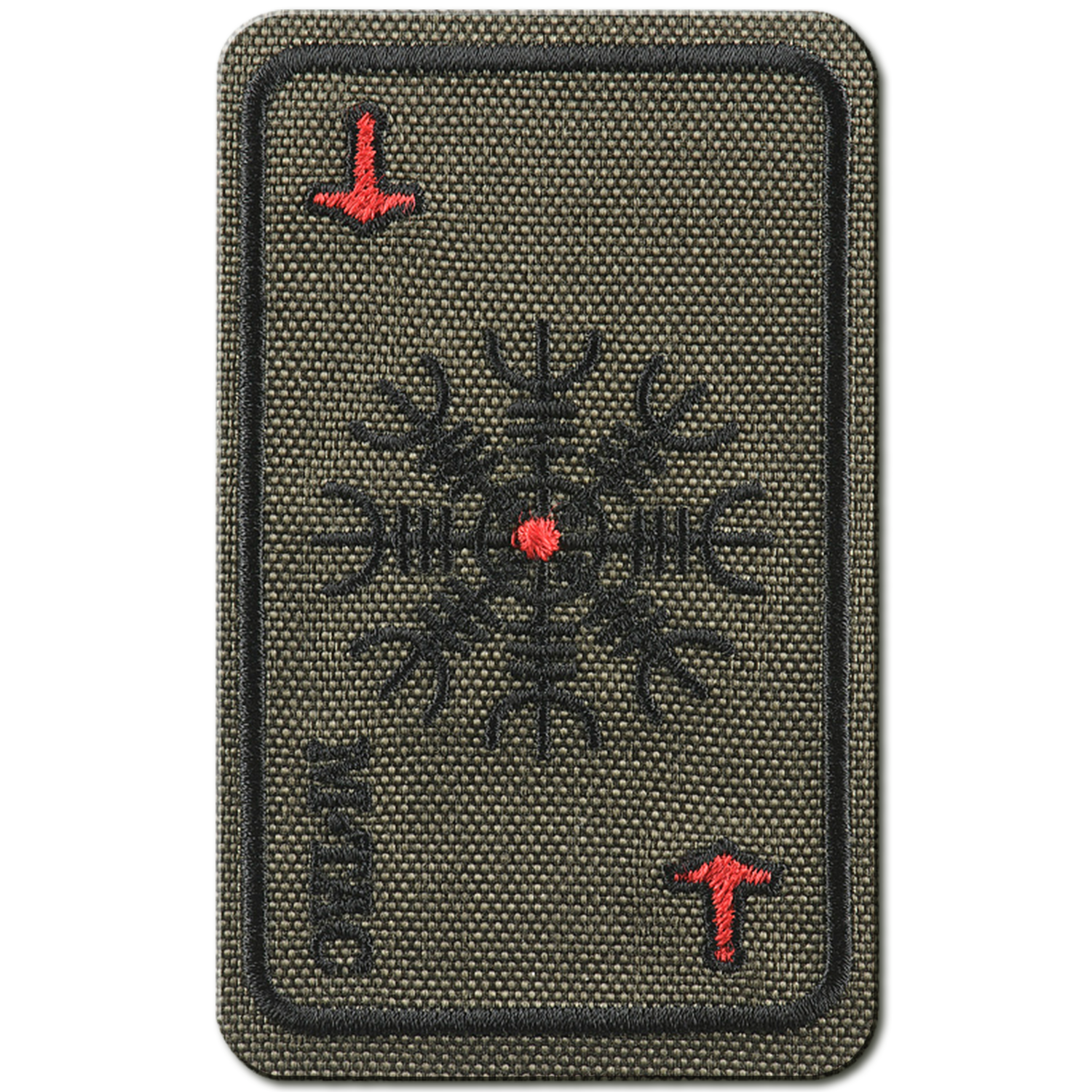 M-Tac Embroidered Patch Horror Helmet Death Card