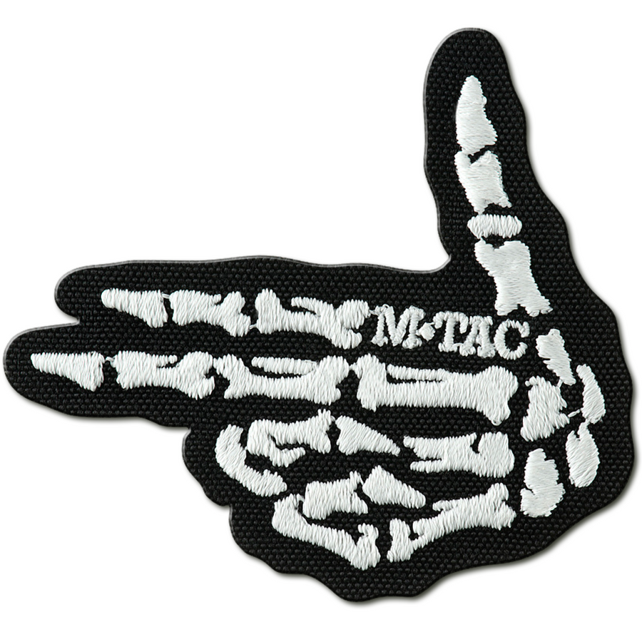 M-Tac GITD Patch Skeleton Shooter (Embroidered) Black