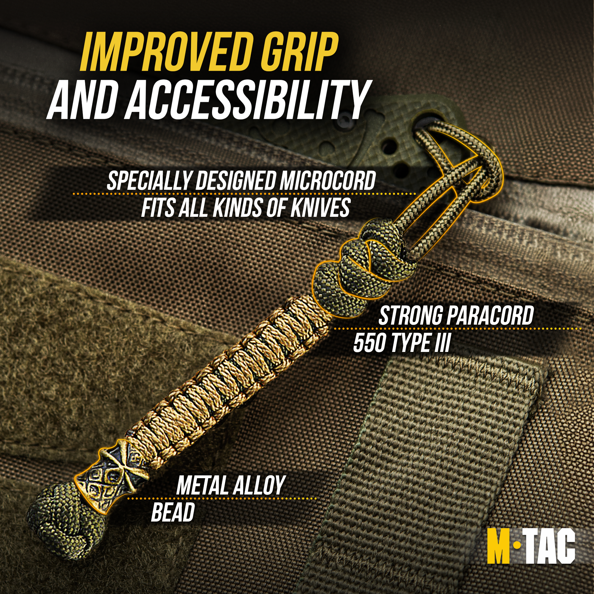 M-Tac Knife Lanyard Ninja Ver.2 - M-TAC